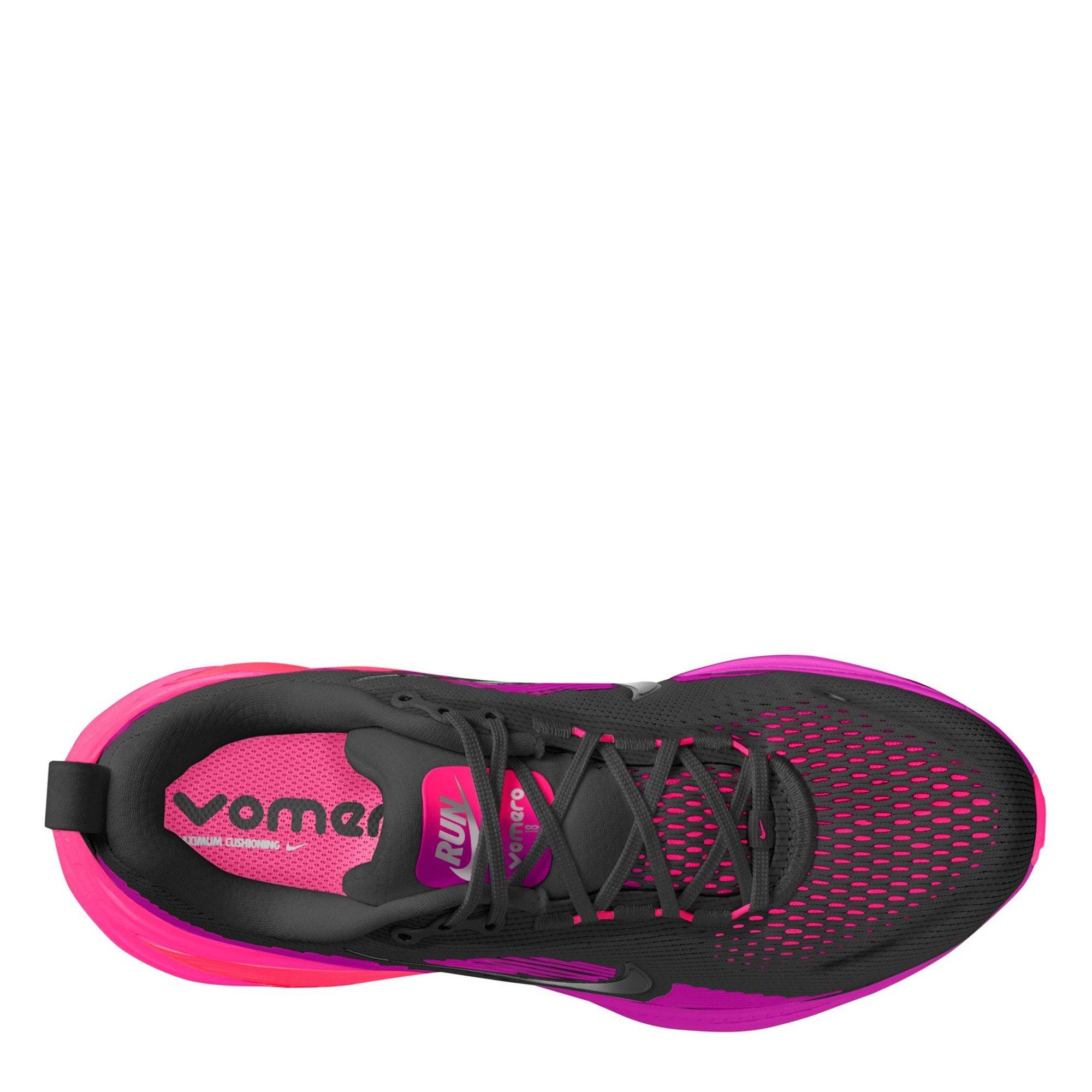 Black/Pink/Rain - Nike - Vomero 18 Road Running Shoes Womens - 9