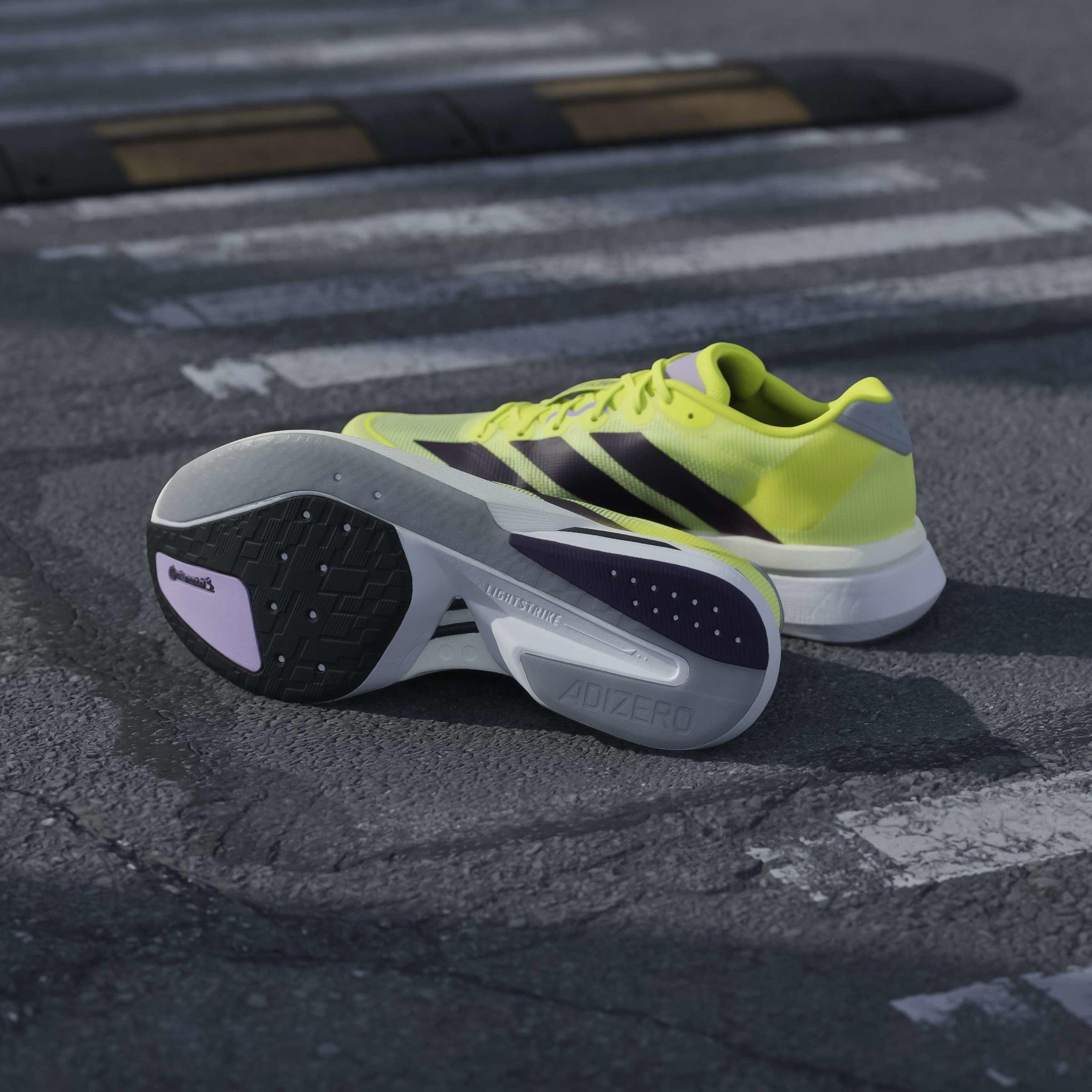 Yellow/Plum - adidas - AdizeroBoston Mens Running Shoes - 11