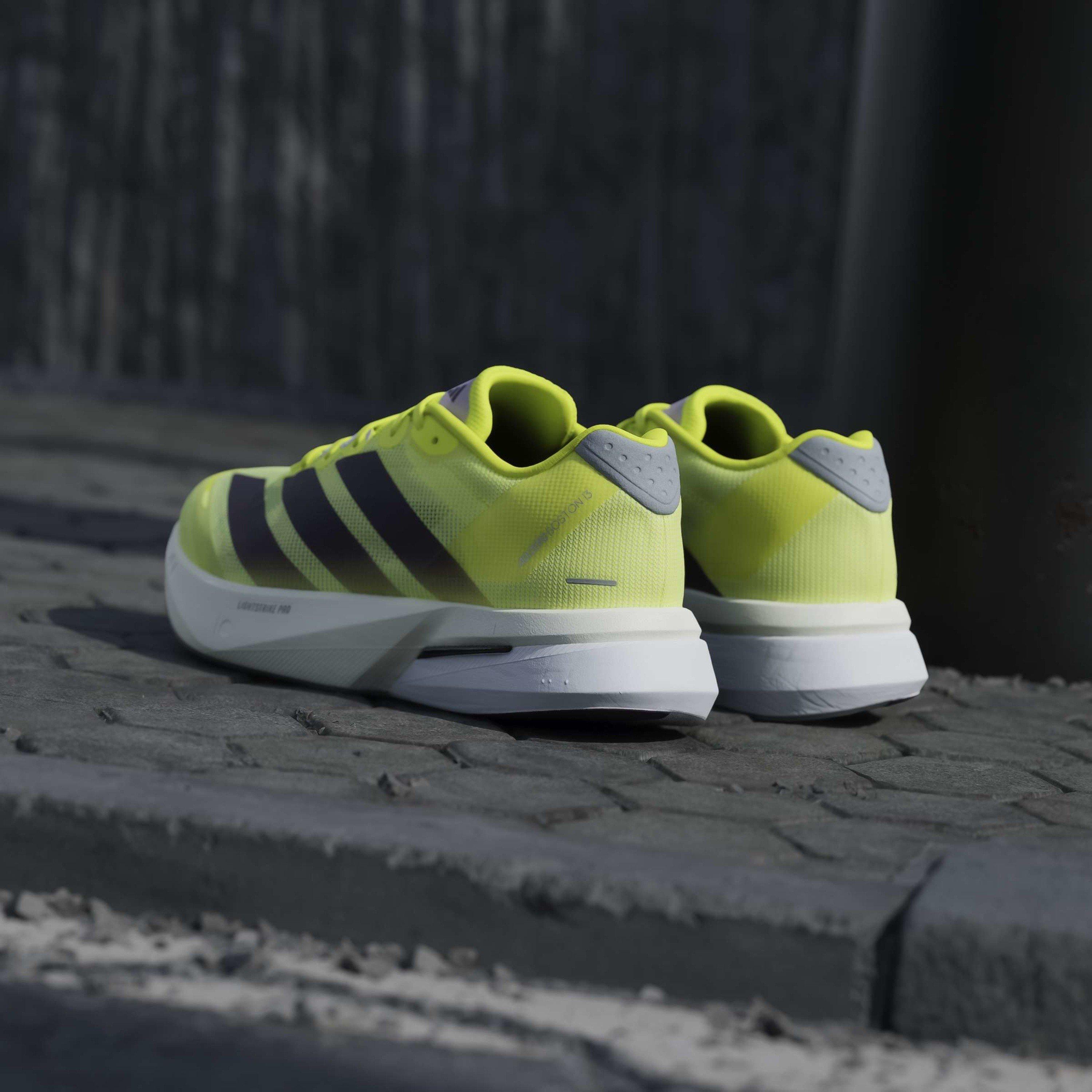 Yellow/Plum - adidas - AdizeroBoston Mens Running Shoes - 13