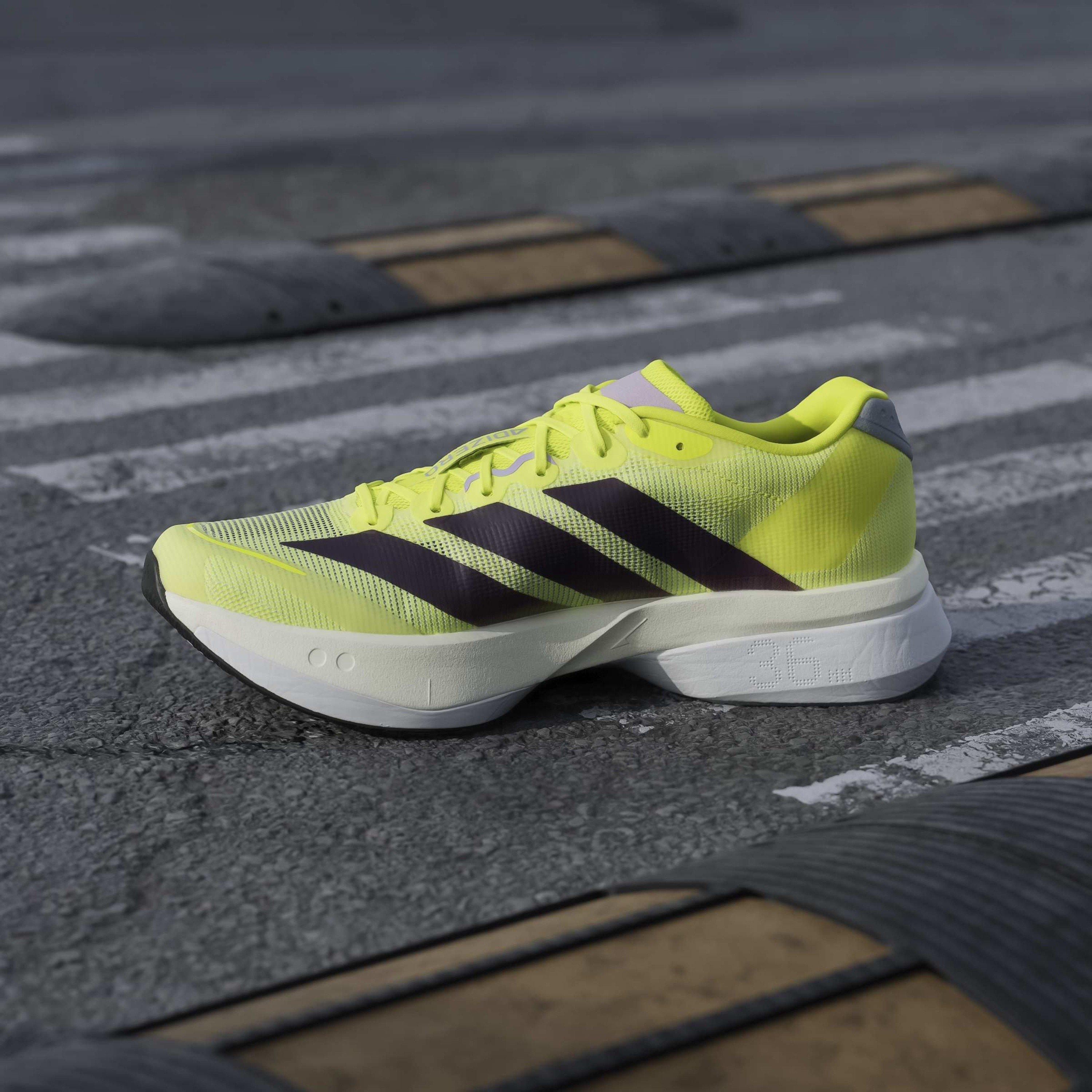 Yellow/Plum - adidas - AdizeroBoston Mens Running Shoes - 14