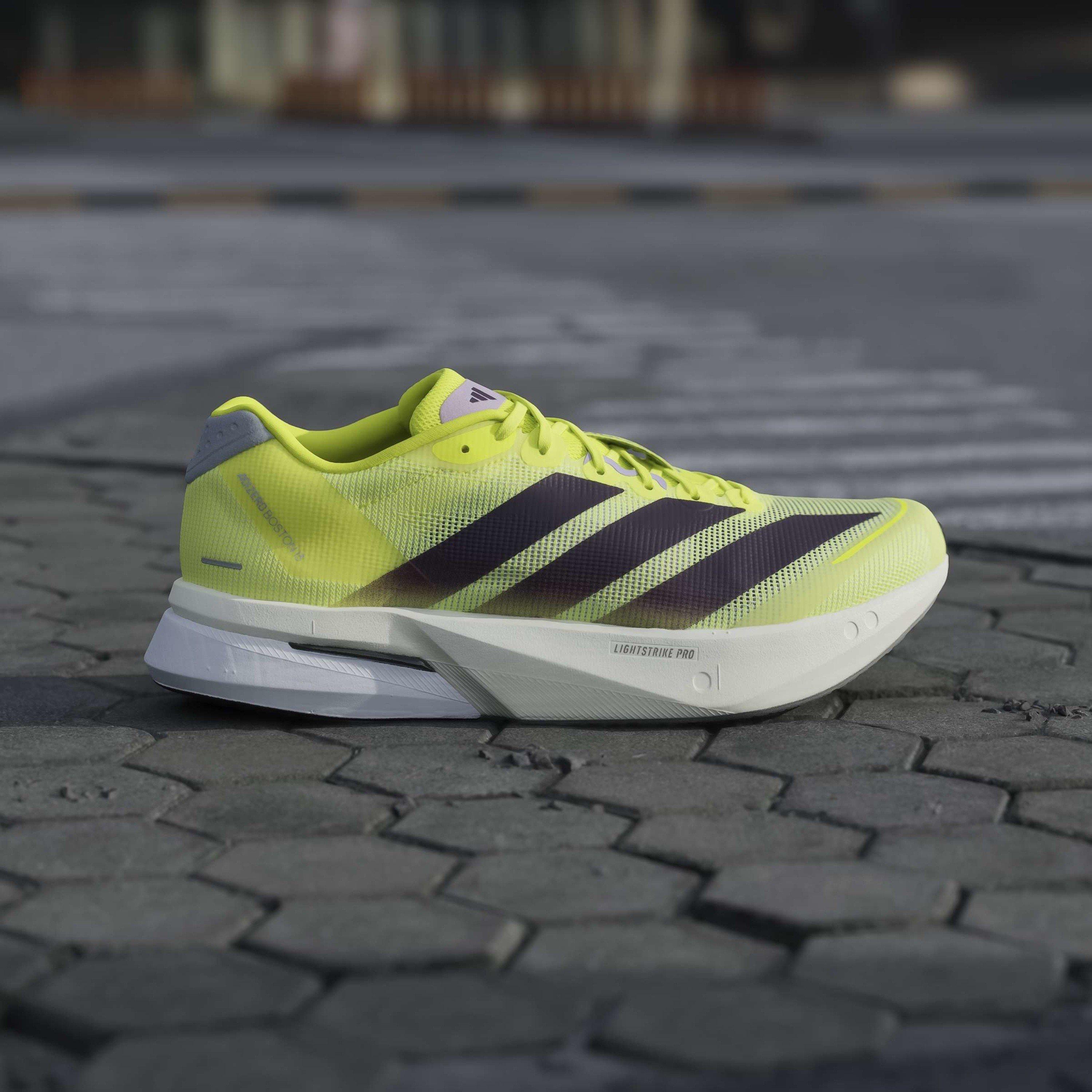 Yellow/Plum - adidas - AdizeroBoston Mens Running Shoes - 10