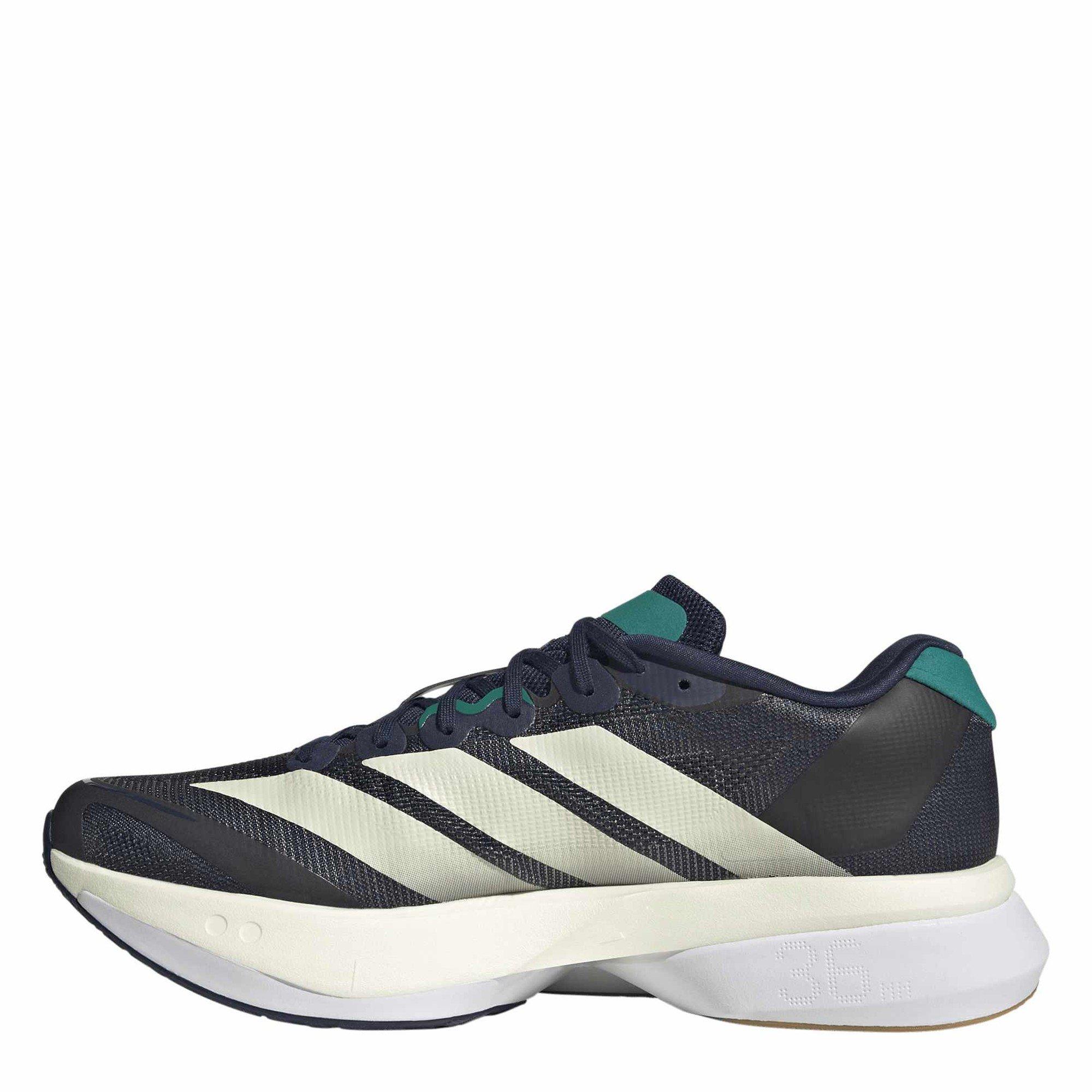 Indigo/Wht/Grn - adidas - AdizeroBoston Mens Running Shoes - 2
