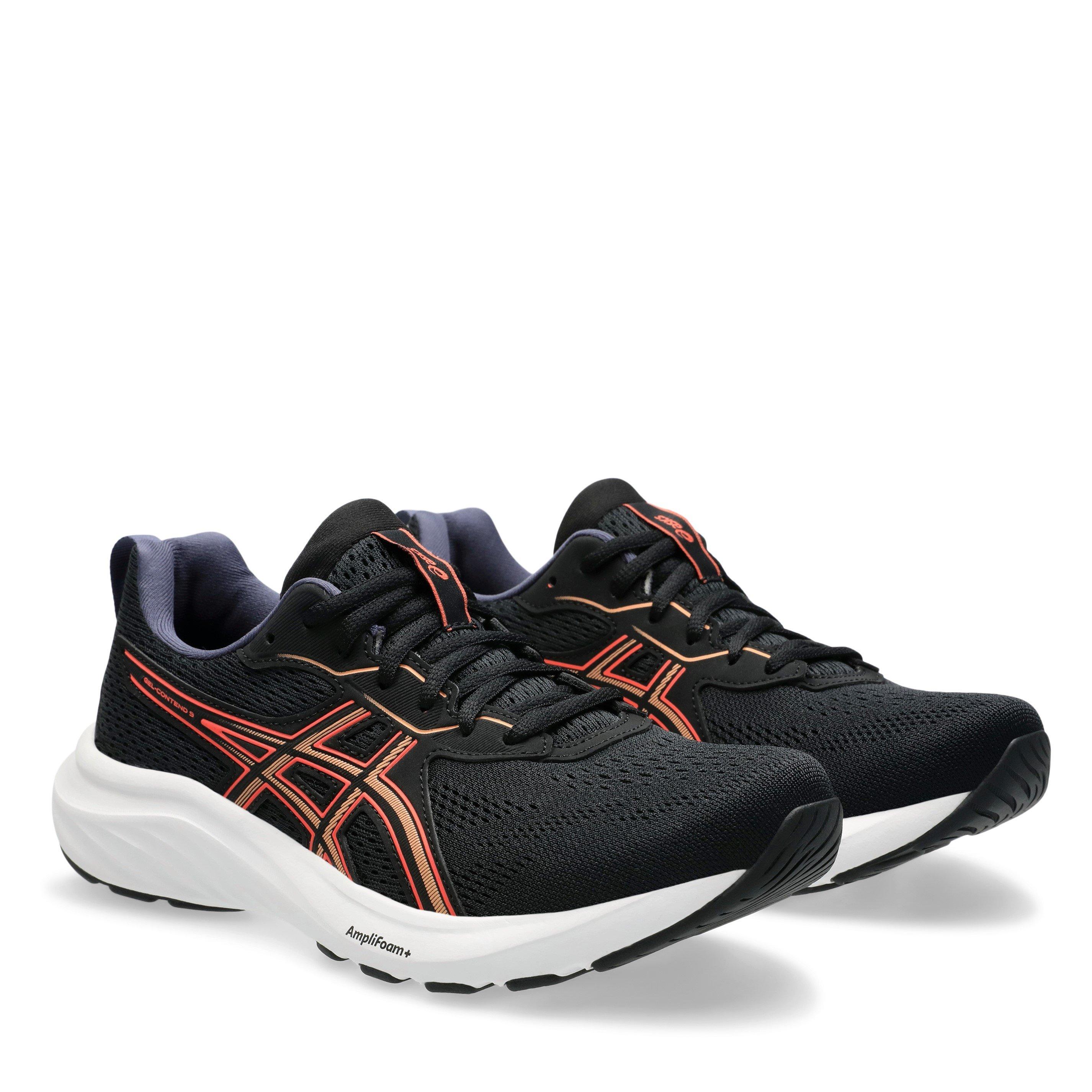 BLACK/CORALREEF - Asics - Gel-Contend 9 Womens Running Shoes - 4
