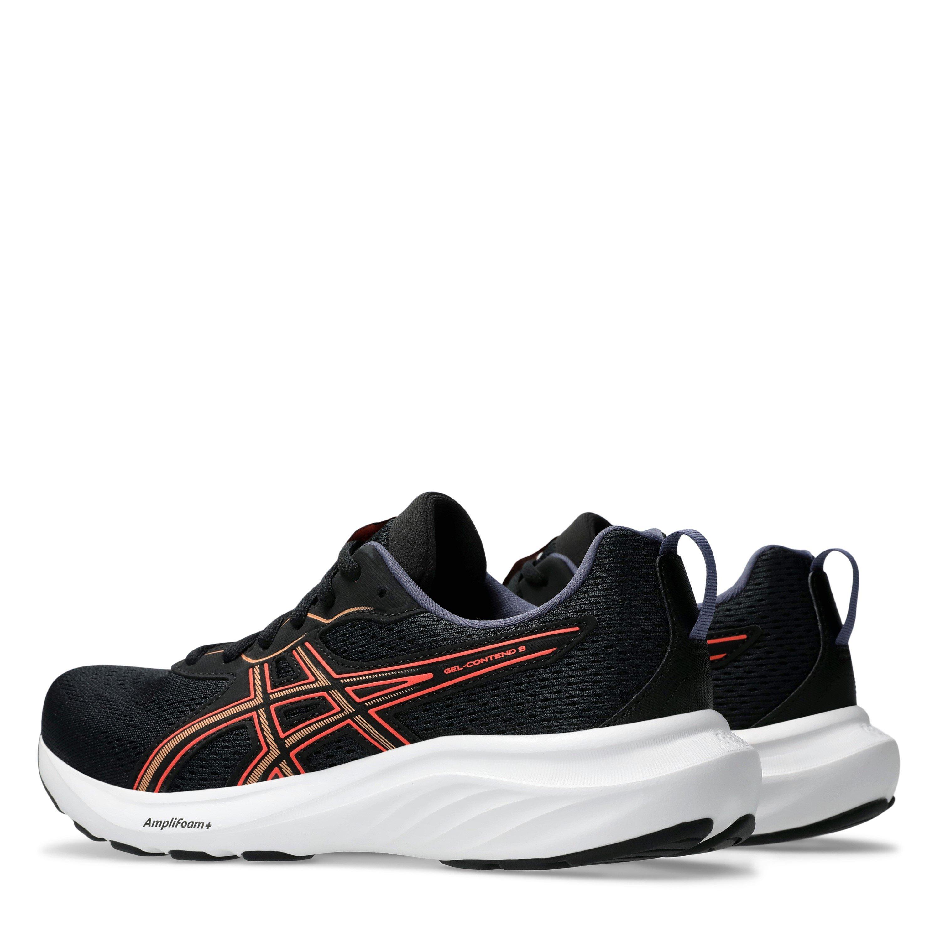 BLACK/CORALREEF - Asics - Gel-Contend 9 Womens Running Shoes - 5