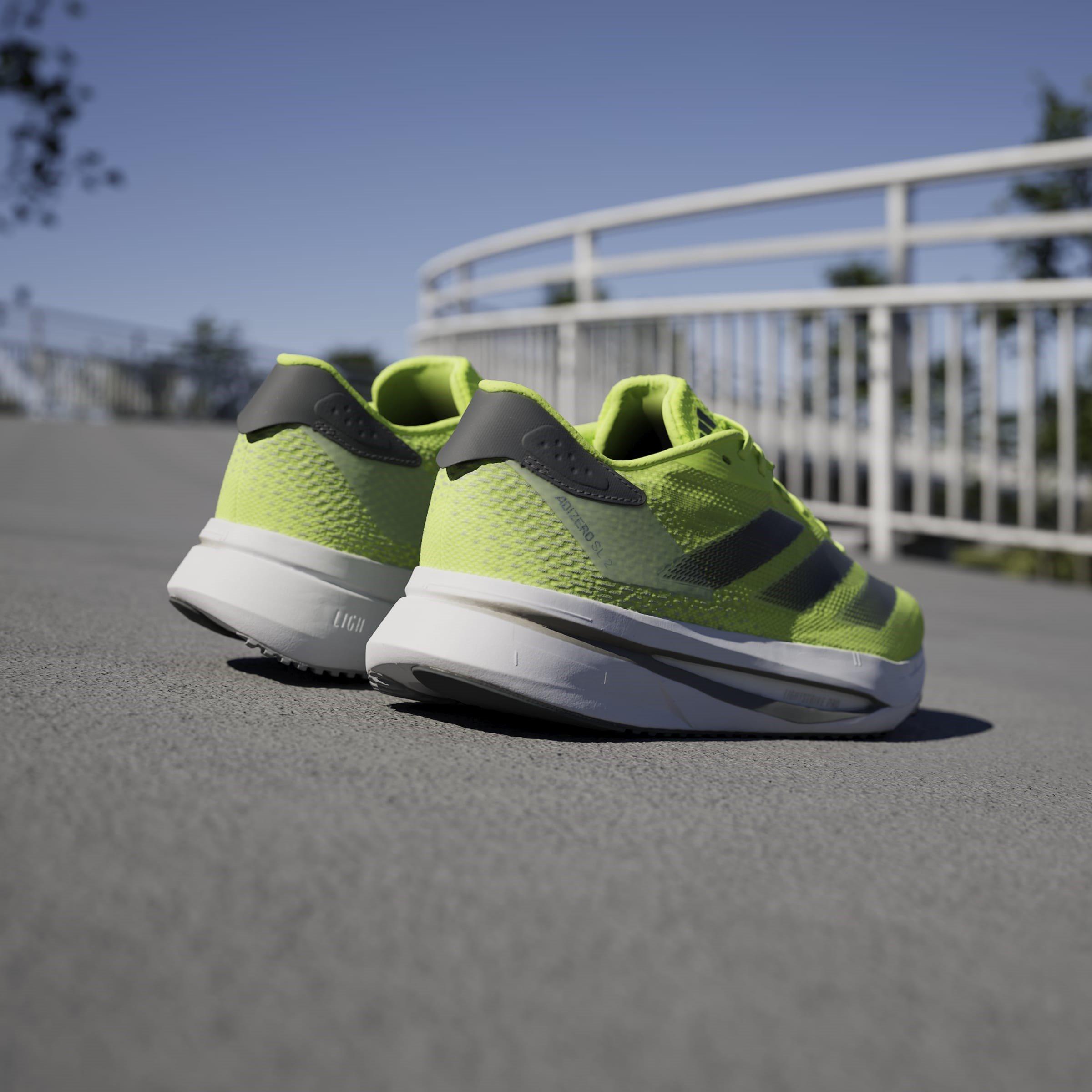 Luclem/Blk/Wht - adidas - Adizero SL2 Mens Running Shoes - 14