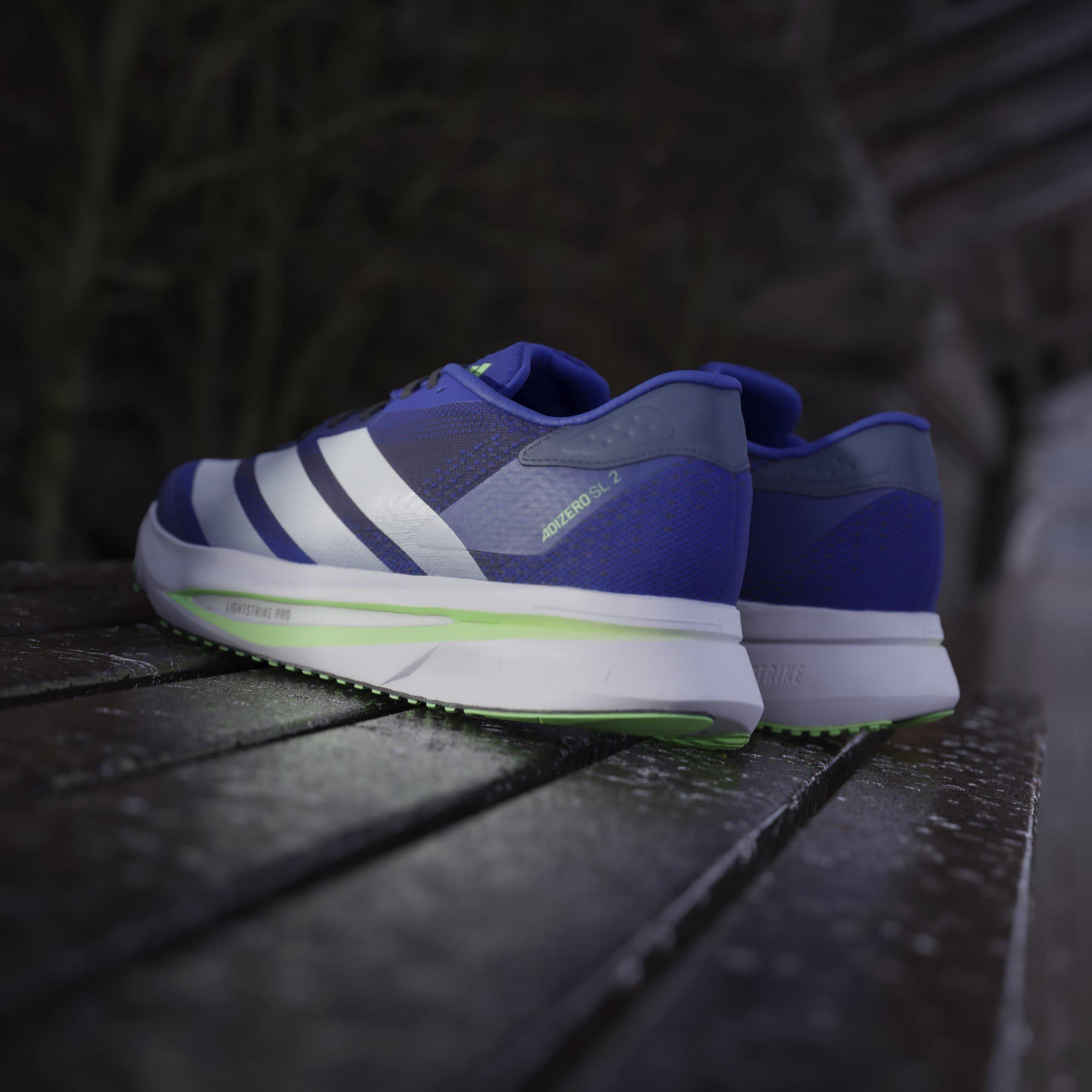 Blue/White/Lime - adidas - Adizero SL2 Mens Running Shoes - 13