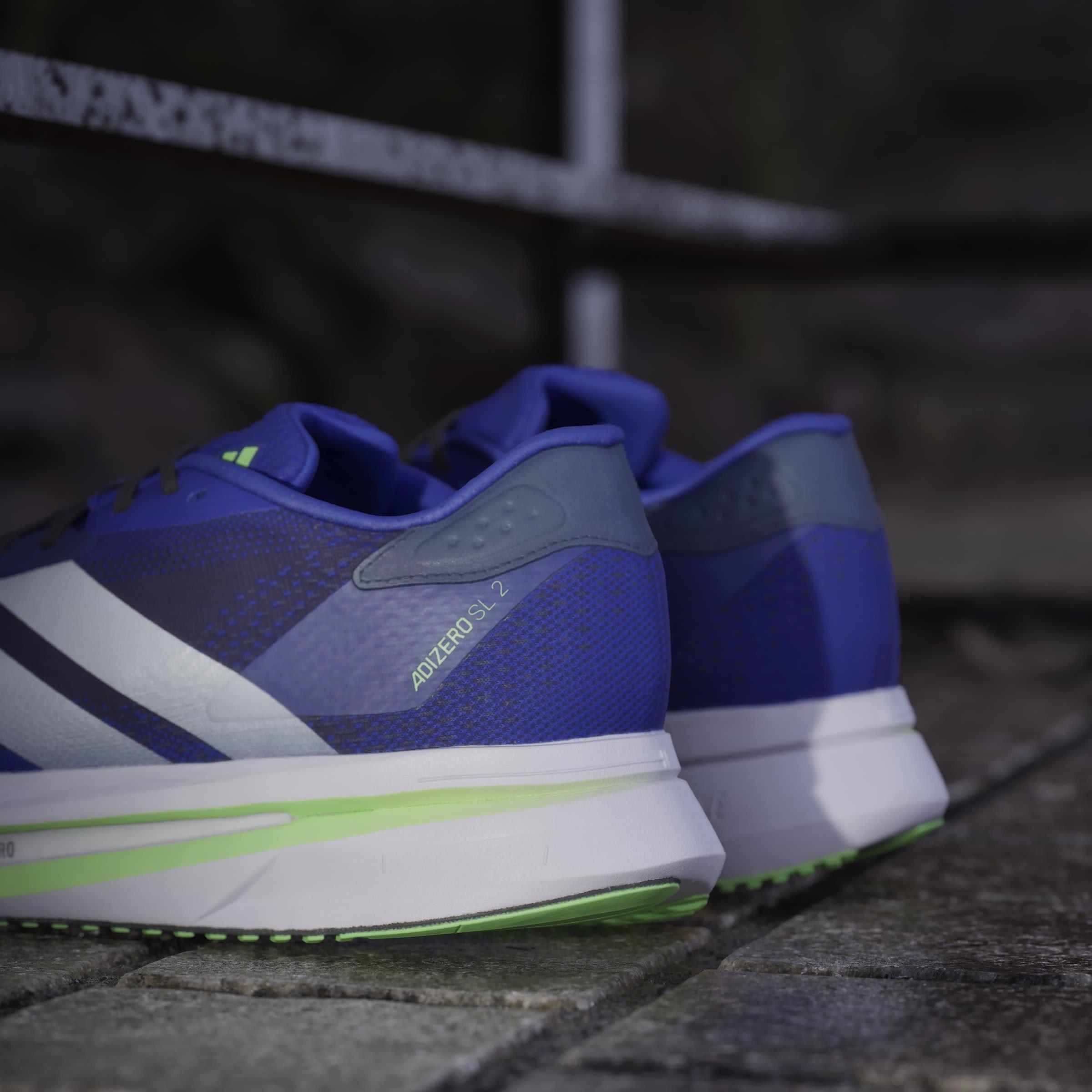 Blue/White/Lime - adidas - Adizero SL2 Mens Running Shoes - 16