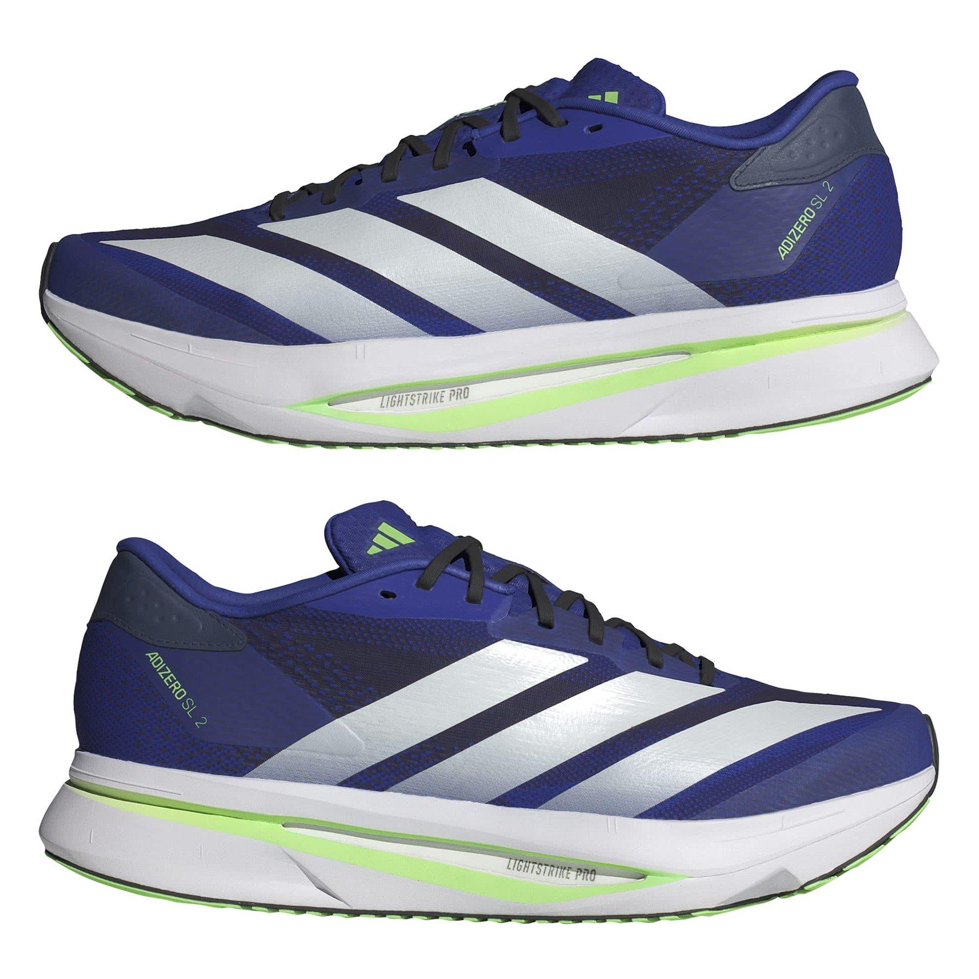 Blue/White/Lime - adidas - Adizero SL2 Mens Running Shoes - 9