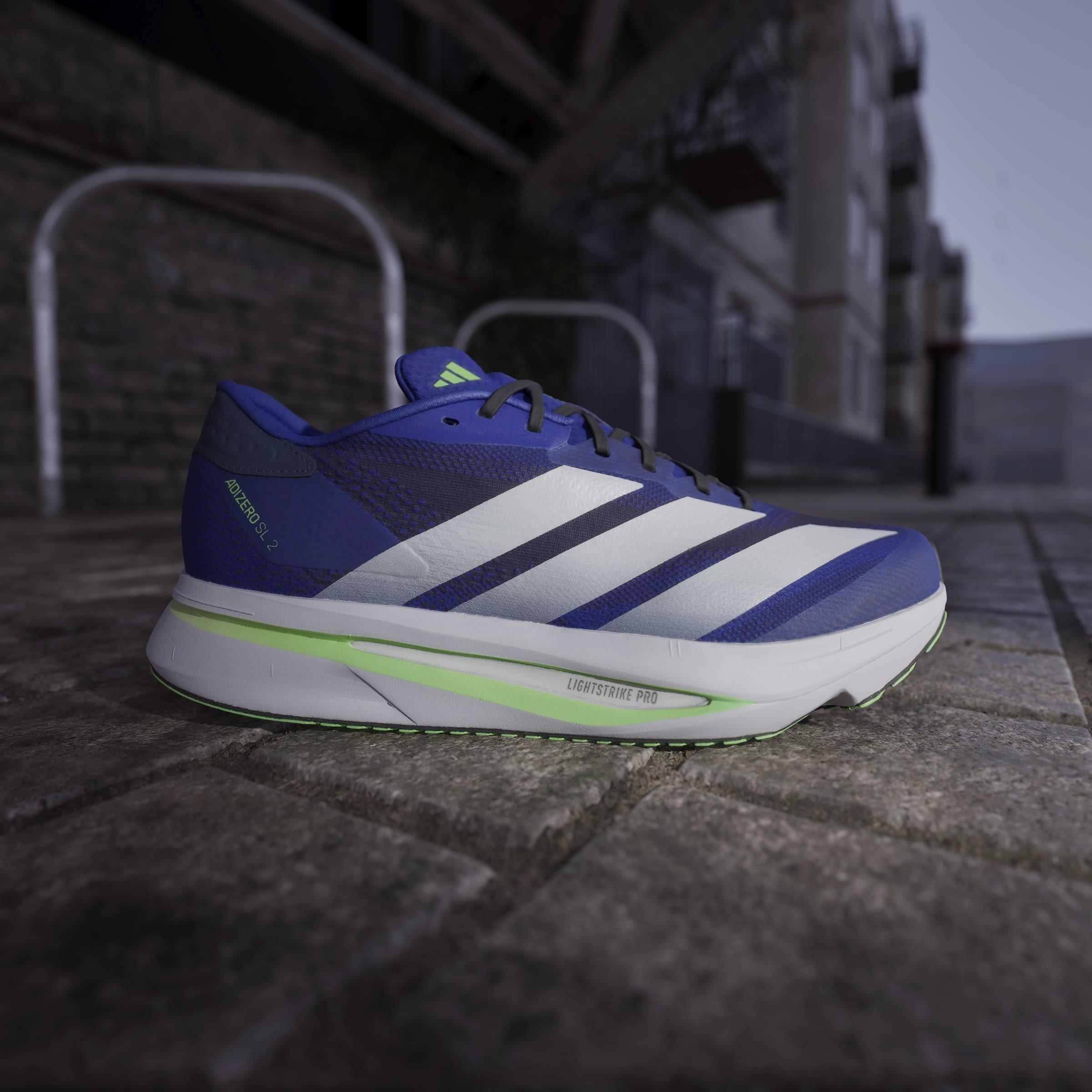 Blue/White/Lime - adidas - Adizero SL2 Mens Running Shoes - 10