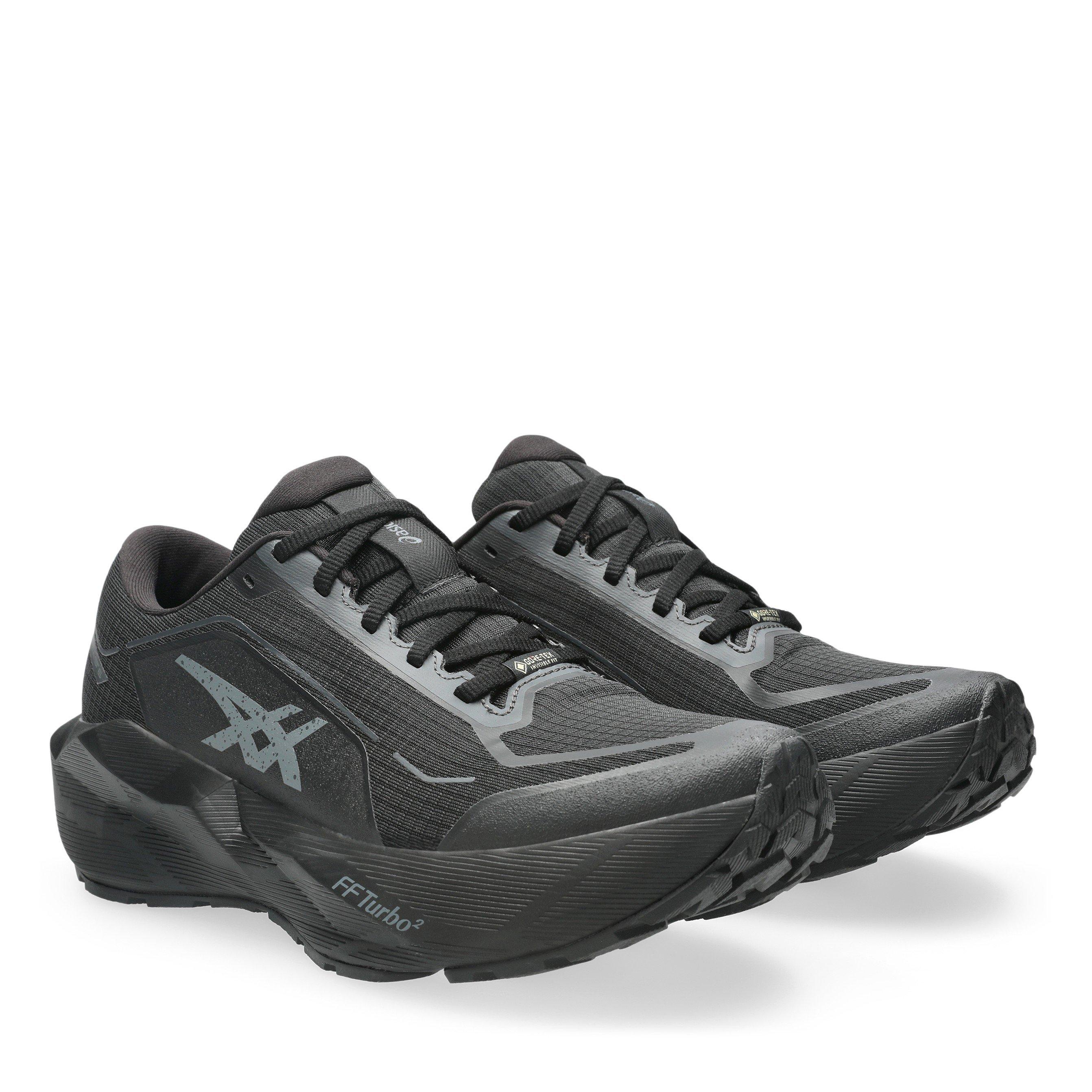 Sort/Graphite - Asics - Men's Novablast 6 GTX Waterproof Road Running Shoes - 4