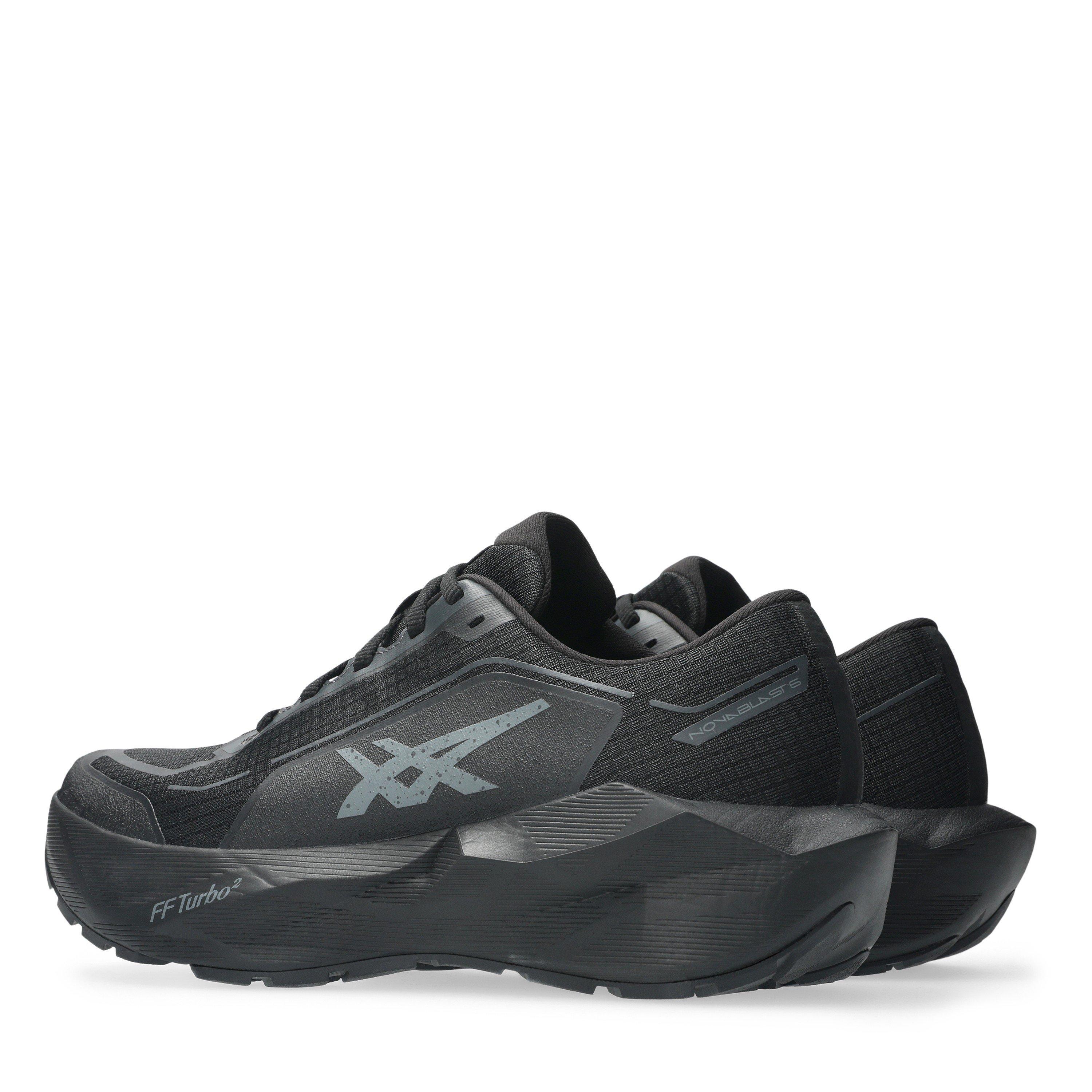 Sort/Graphite - Asics - Men's Novablast 6 GTX Waterproof Road Running Shoes - 5