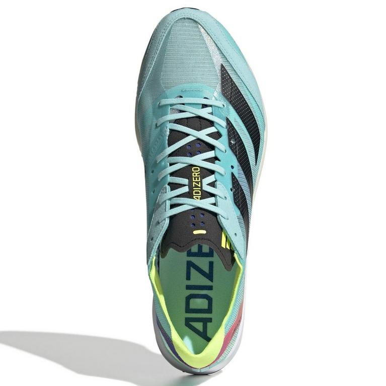 Aqua/Black/Blue - adidas - Adizero Adios 7 Mens Running Shoes - 3