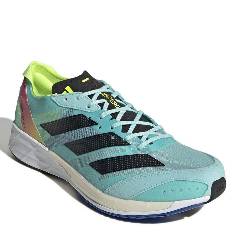 Aqua/Black/Blue - adidas - Adizero Adios 7 Mens Running Shoes - 5