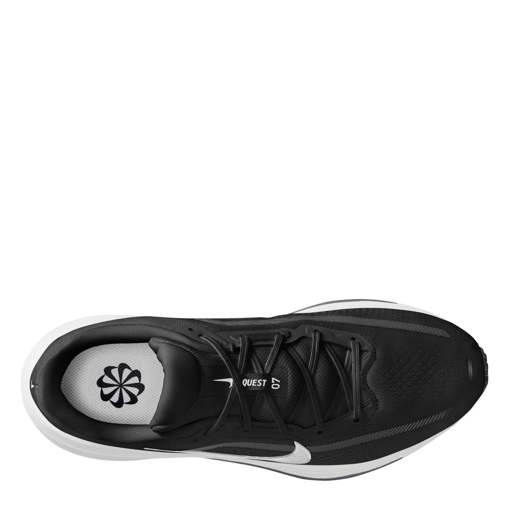 Black/White - Nike - Men's Quest 7 Road Running Shoes - 9