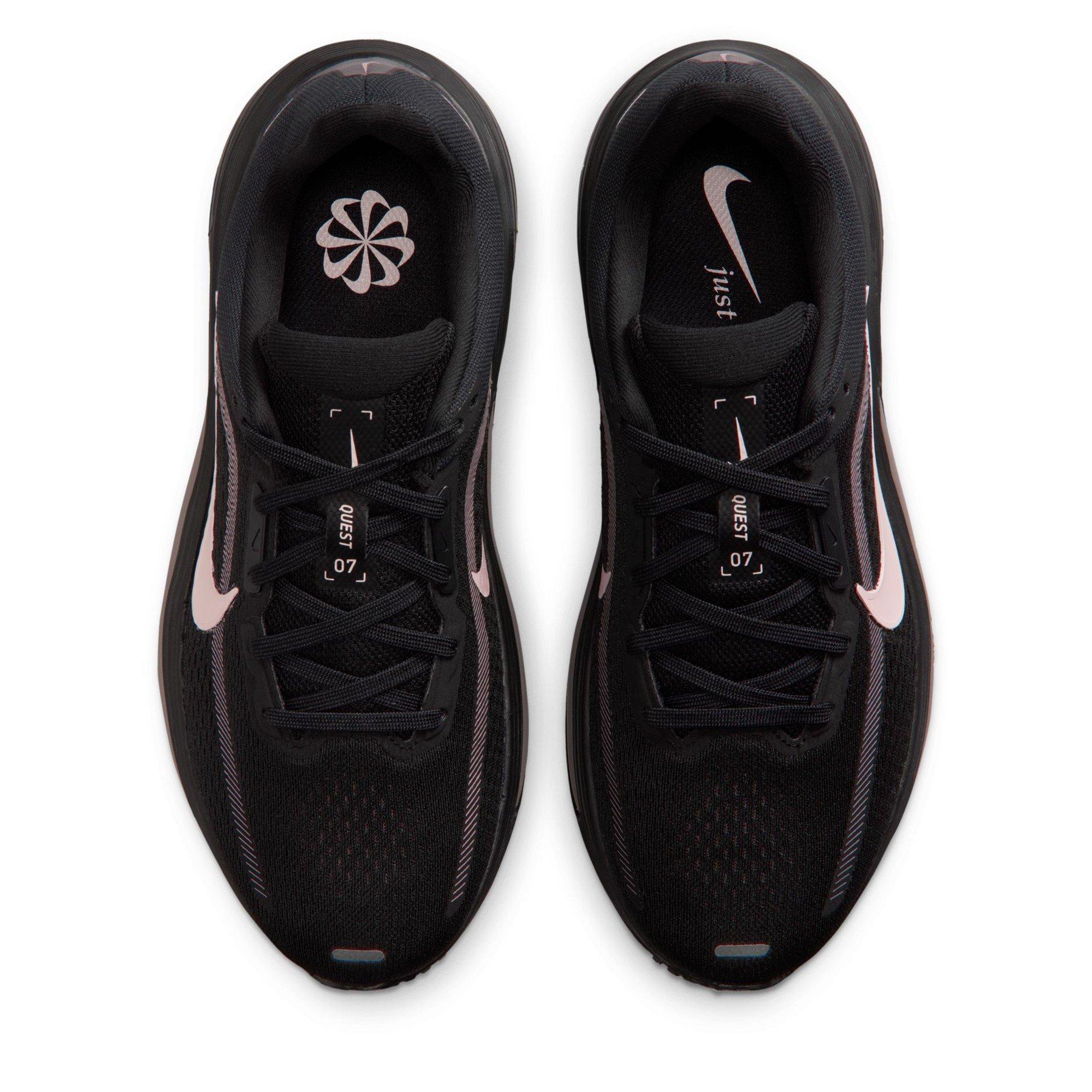 Black/Taupe - Nike - Women's Quest 7 Road Running Shoes - 6