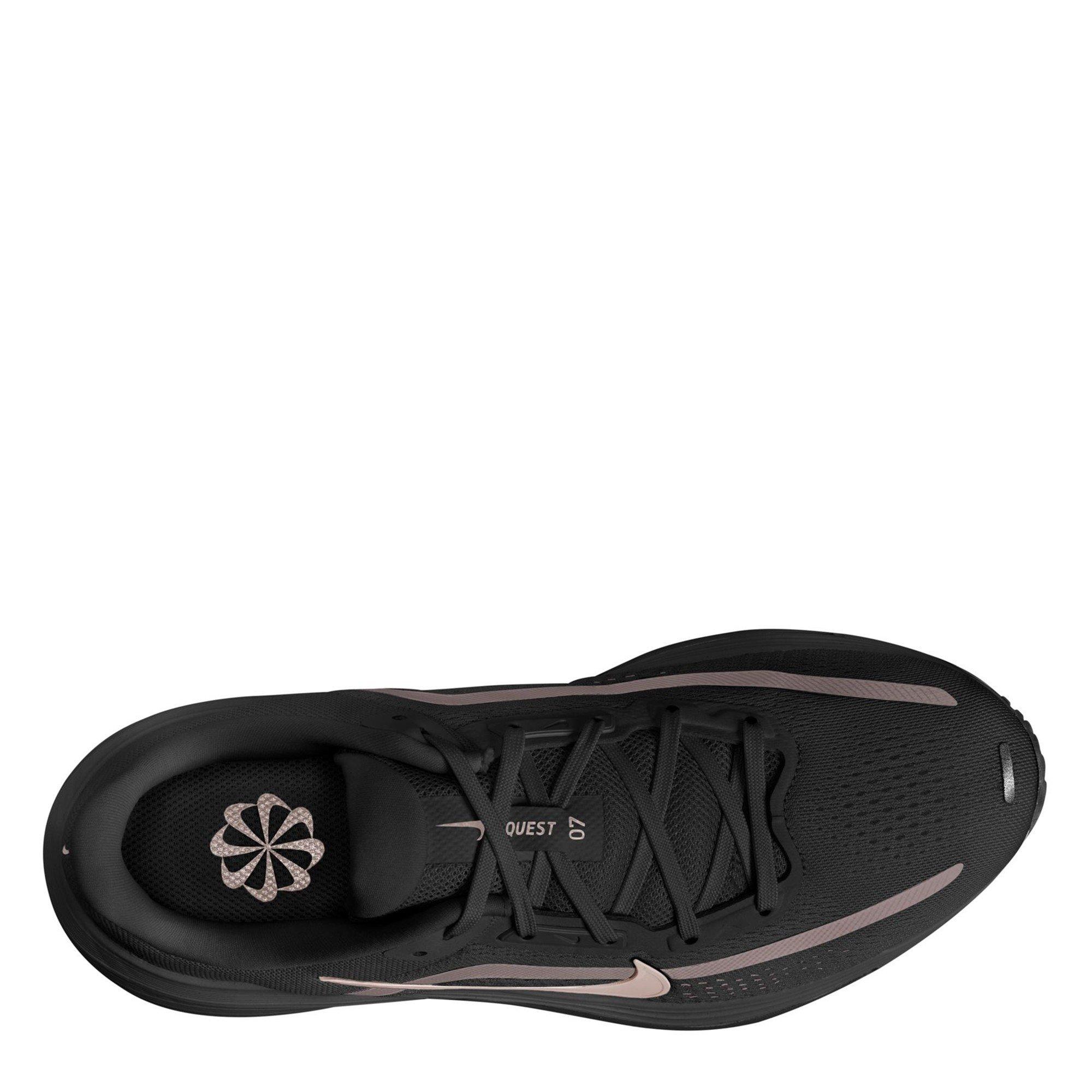 Black/Taupe - Nike - Women's Quest 7 Road Running Shoes - 9