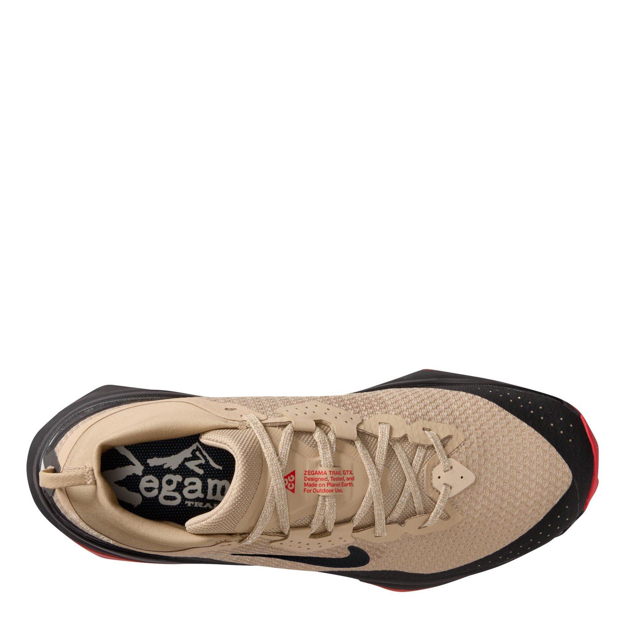 Platino/Negro - Nike - Men's Zegama GTX Off-Road Running Shoes - 10