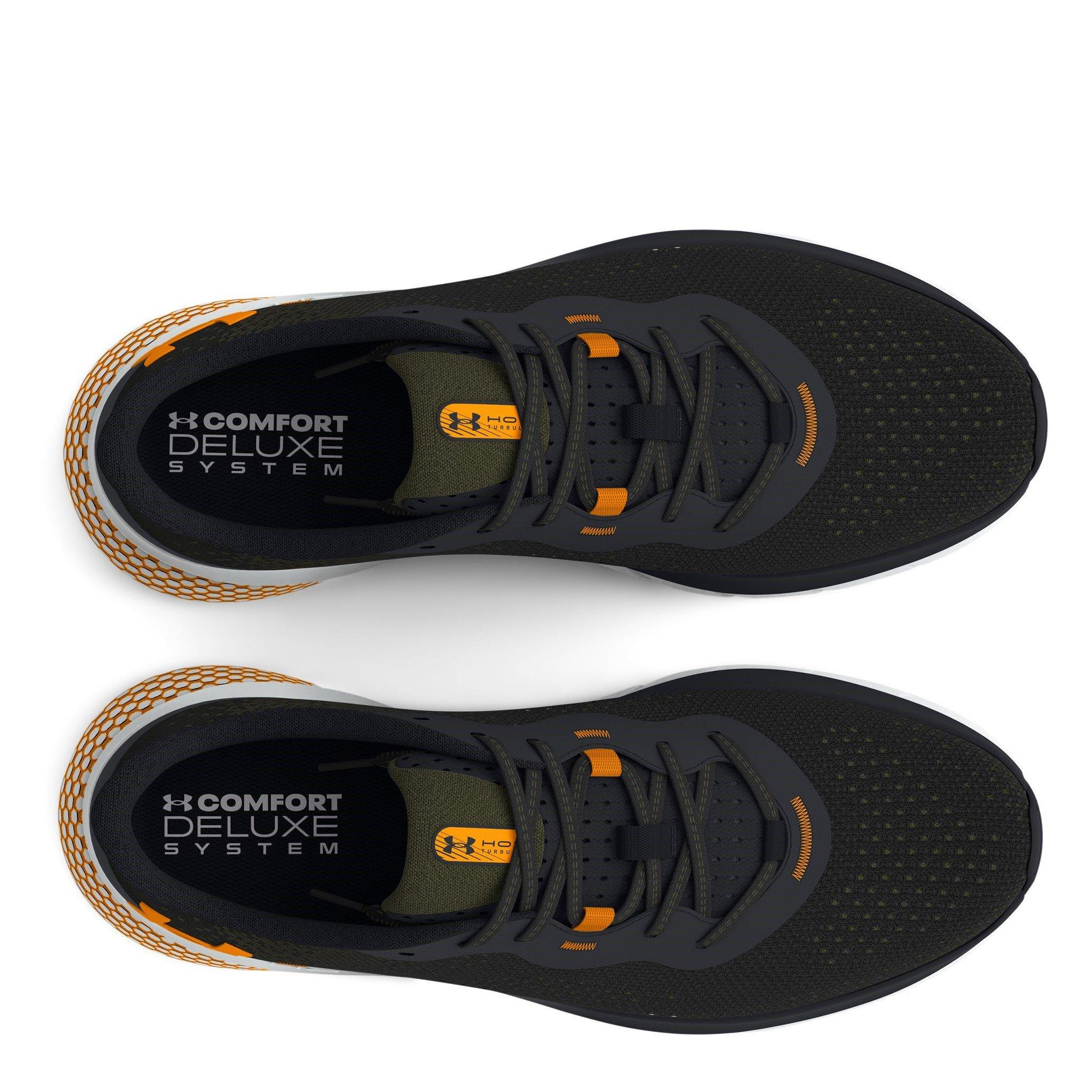 Black/Green - Under Armour - HOVR Turbulence 2 Mens Running Shoes - 4