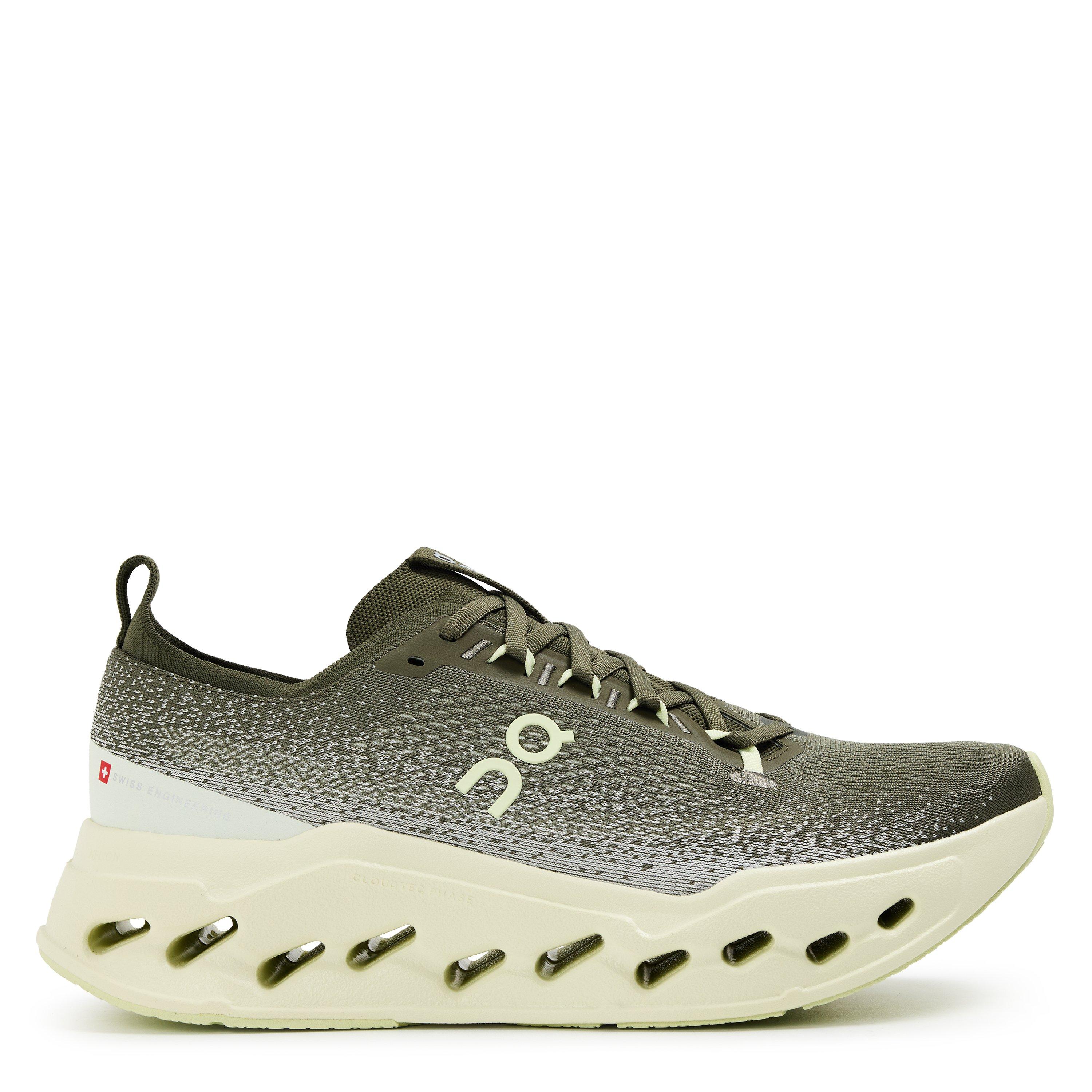 On Men's Cloudsurfer Max Road Running Shoes - Olive/Seedling - Size 10 (44.5)