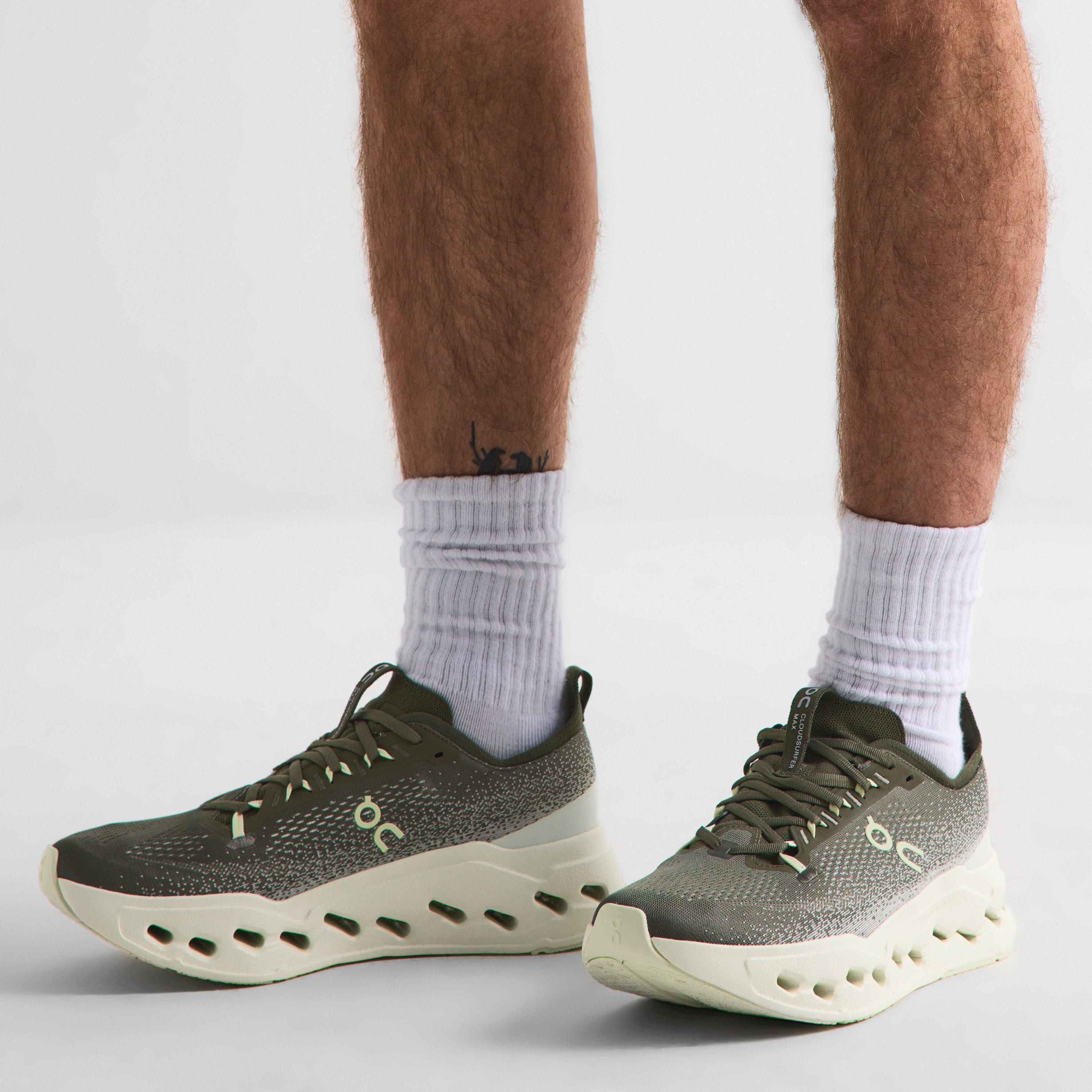 Olive/Seedling - On - Men's Cloudsurfer Max Road Running Shoes - 3