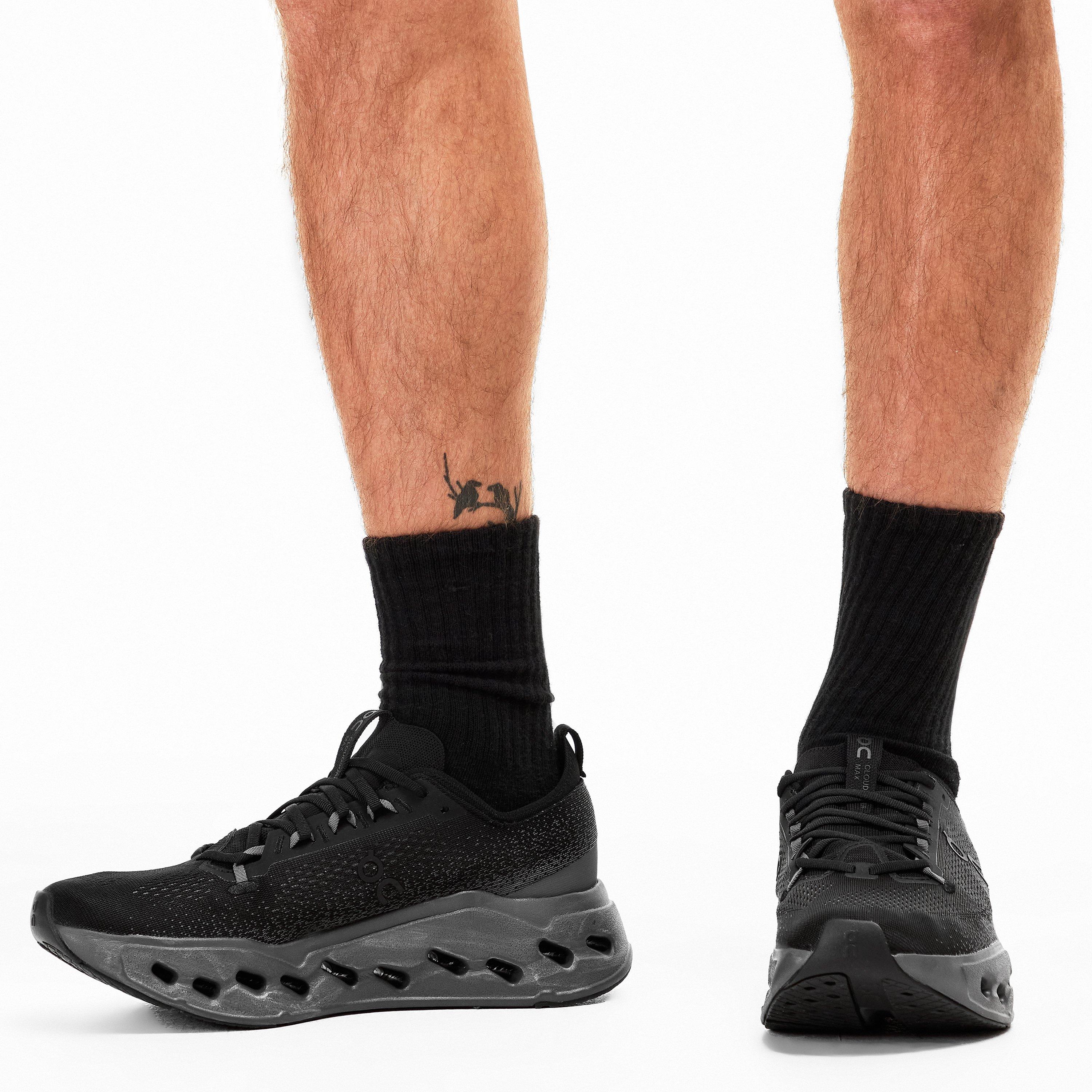 Crno/Eklipsa - On - Men's Cloudsurfer Max Road Running Shoes - 3