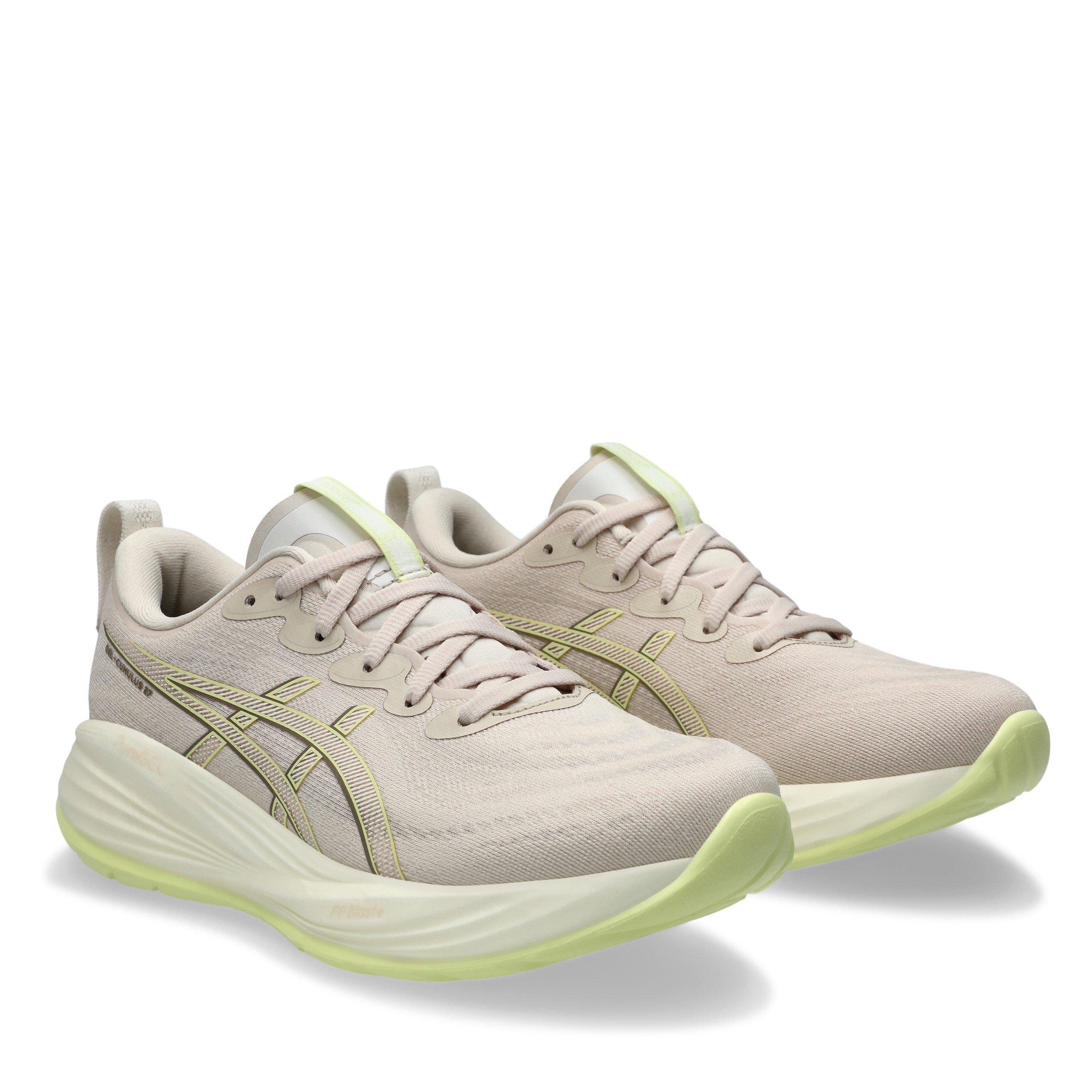 BEIGE/YELLOW - Asics - Gel Cumulus 27 Womens Running Shoes - 4