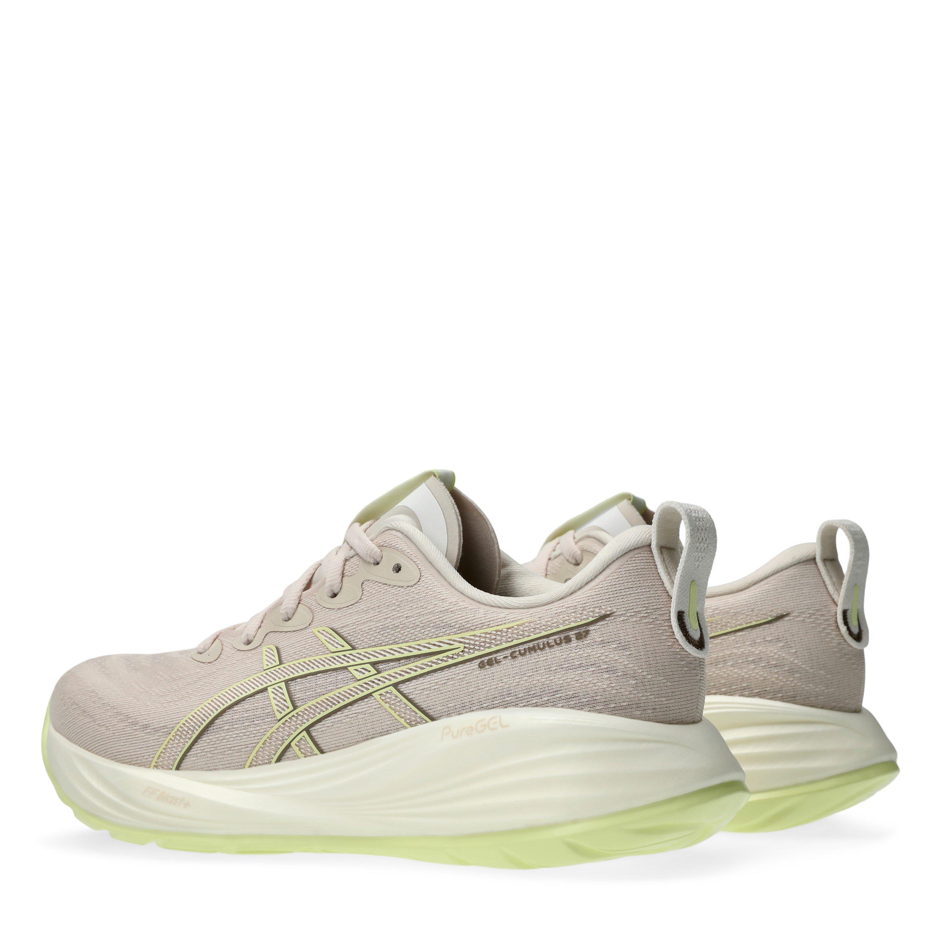 BEIGE/YELLOW - Asics - Gel Cumulus 27 Womens Running Shoes - 5