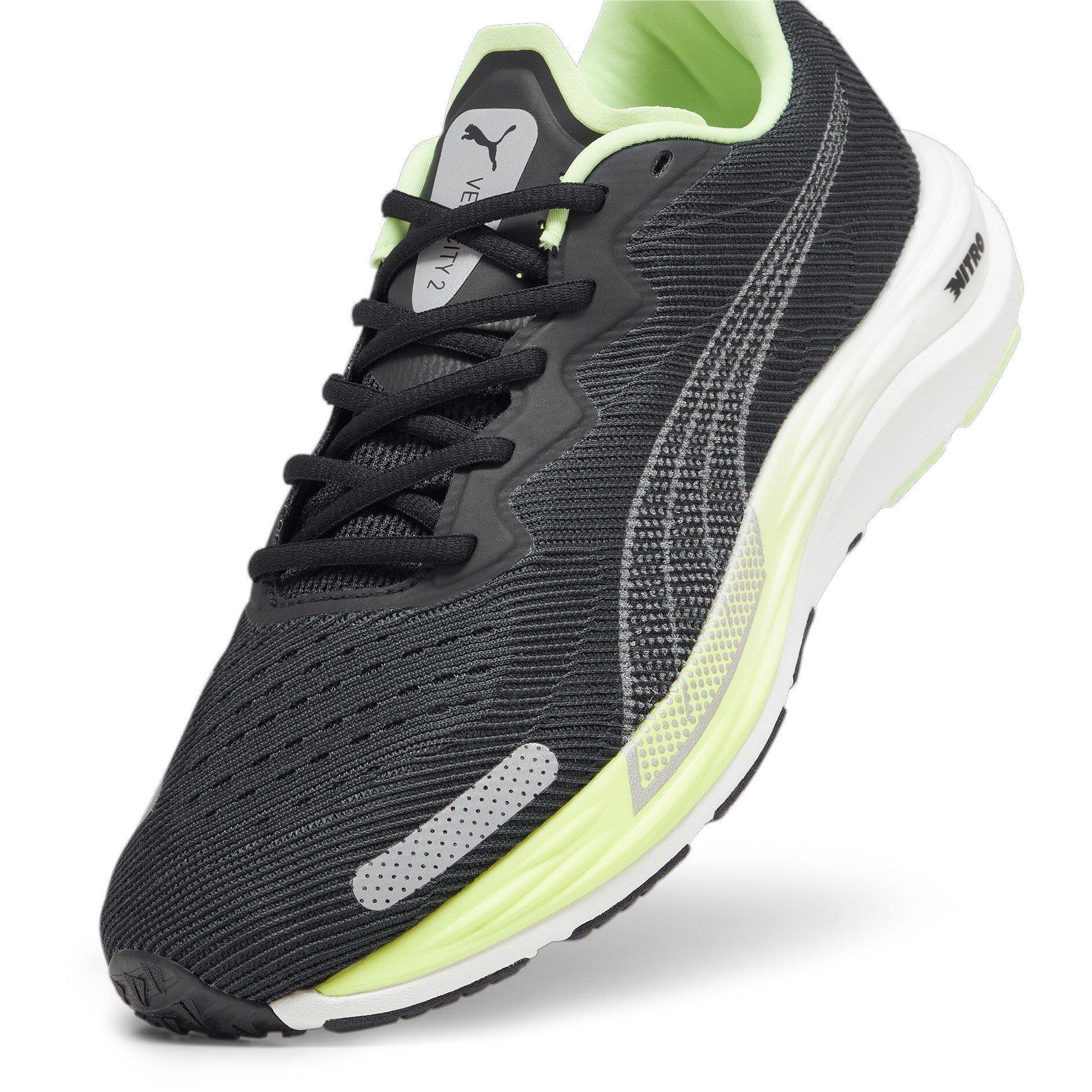 Blk-Speed Green - Puma - PUMA Velocity Nitro 2 Mens Running Shoes - 6