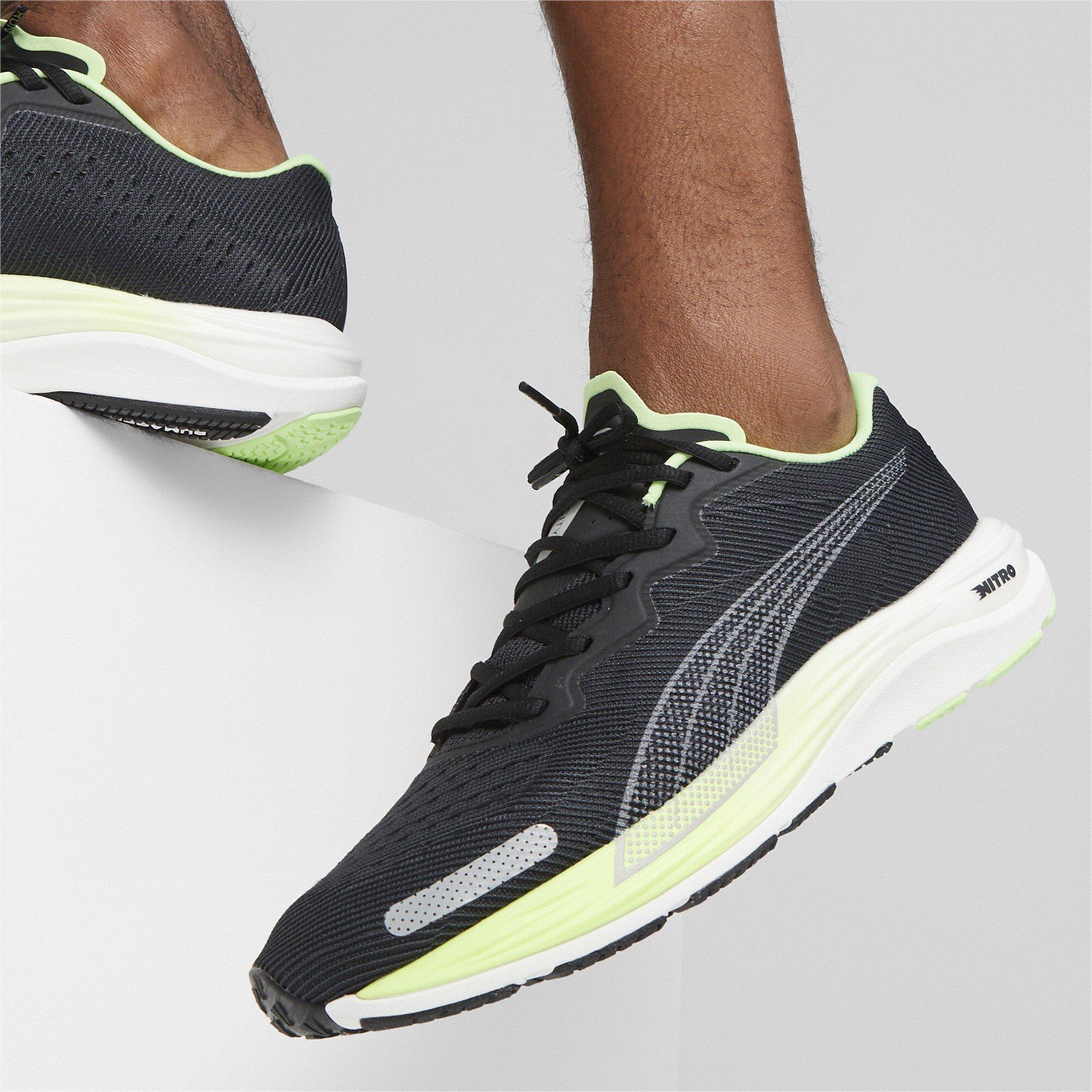 Blk-Speed Green - Puma - PUMA Velocity Nitro 2 Mens Running Shoes - 7