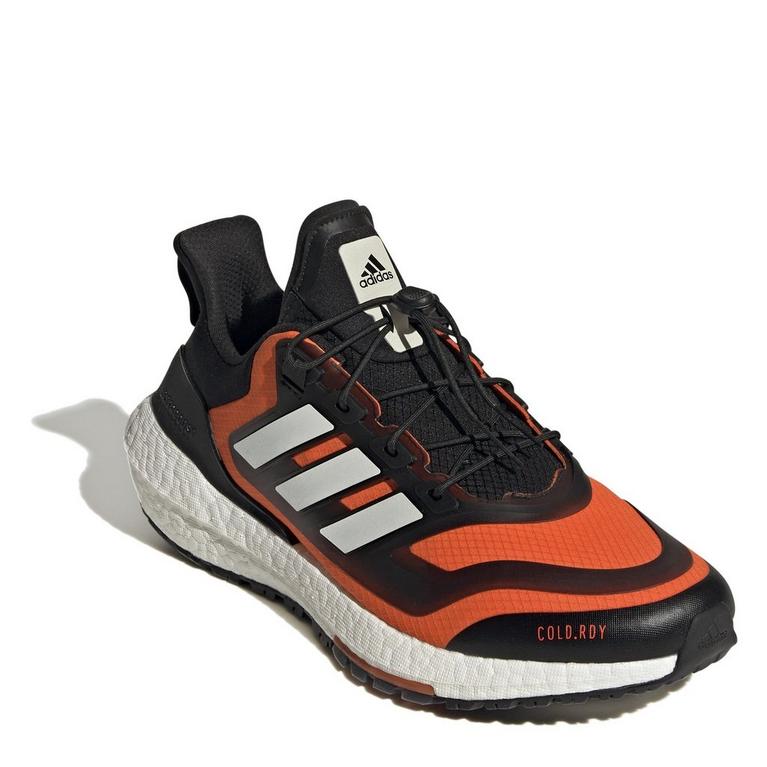 Noir/Orange - adidas - Ultraboost 22 COLD.RDY Running Shoes Mens - 3