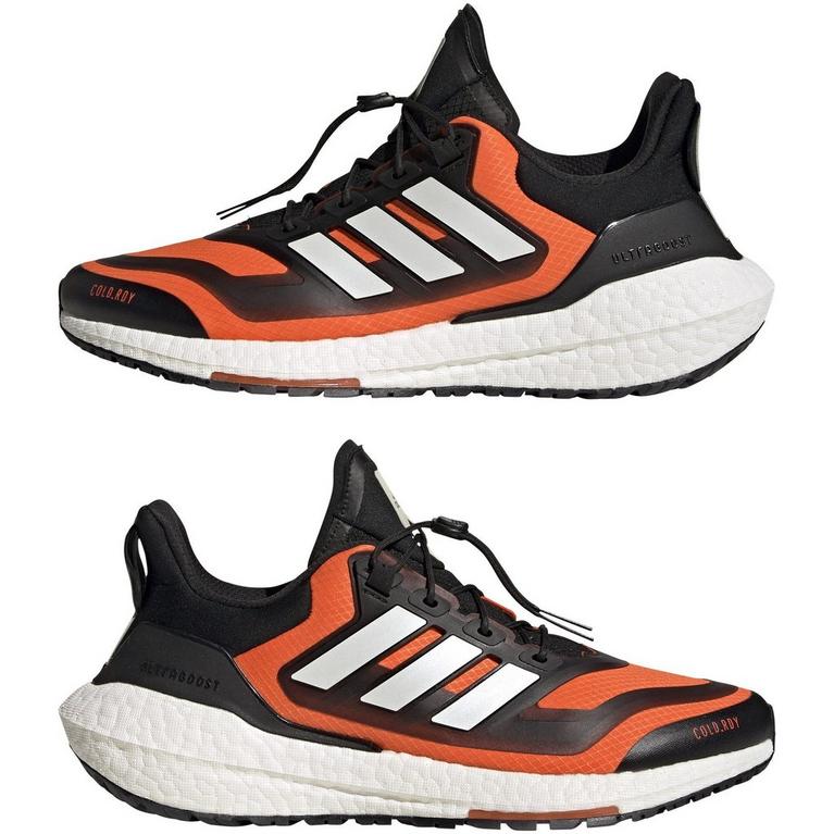 Noir/Orange - adidas - Ultraboost 22 COLD.RDY Running Shoes Mens - 9