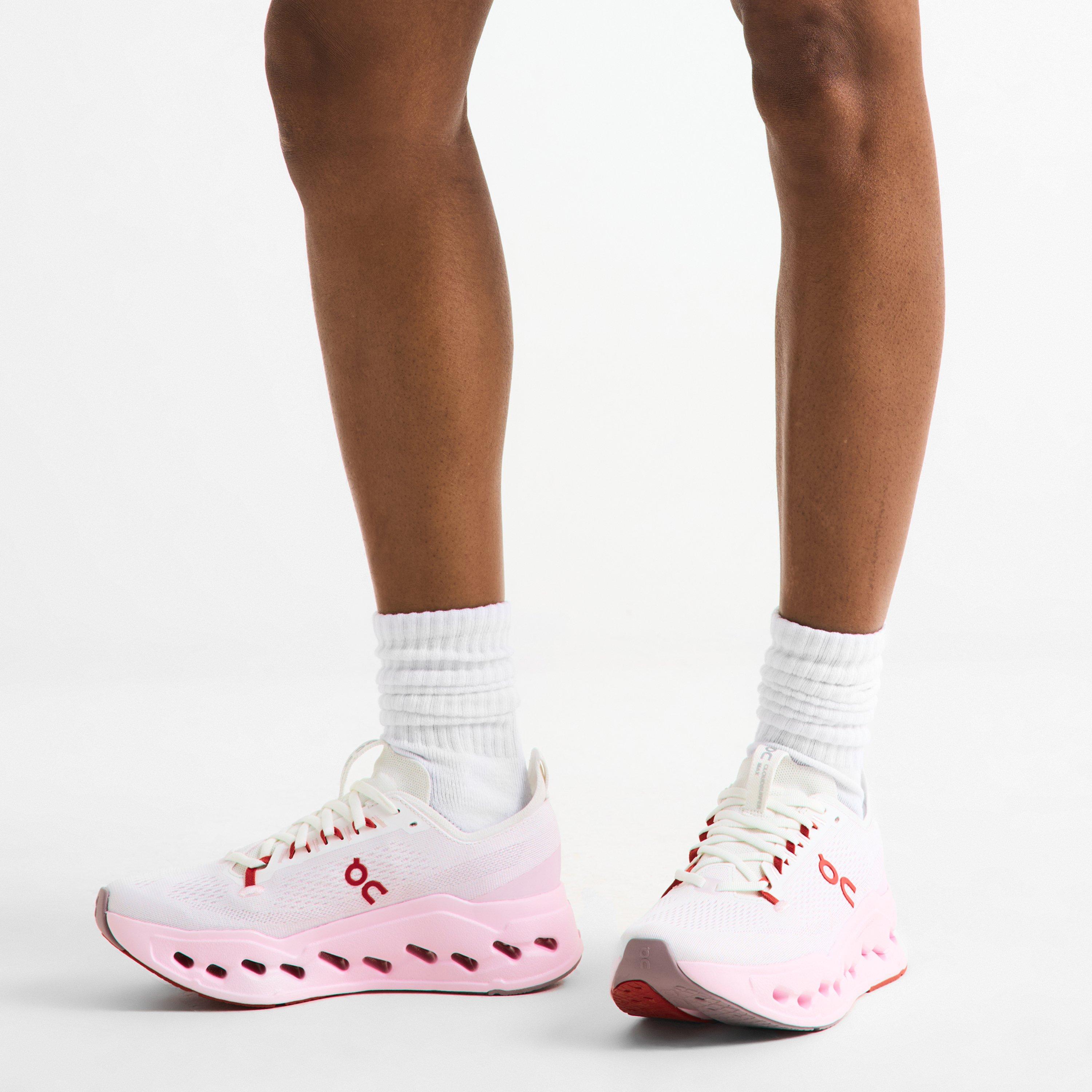 Ivory/Peony - On - Women's Cloudsurfer Max Road Running Shoes - 3