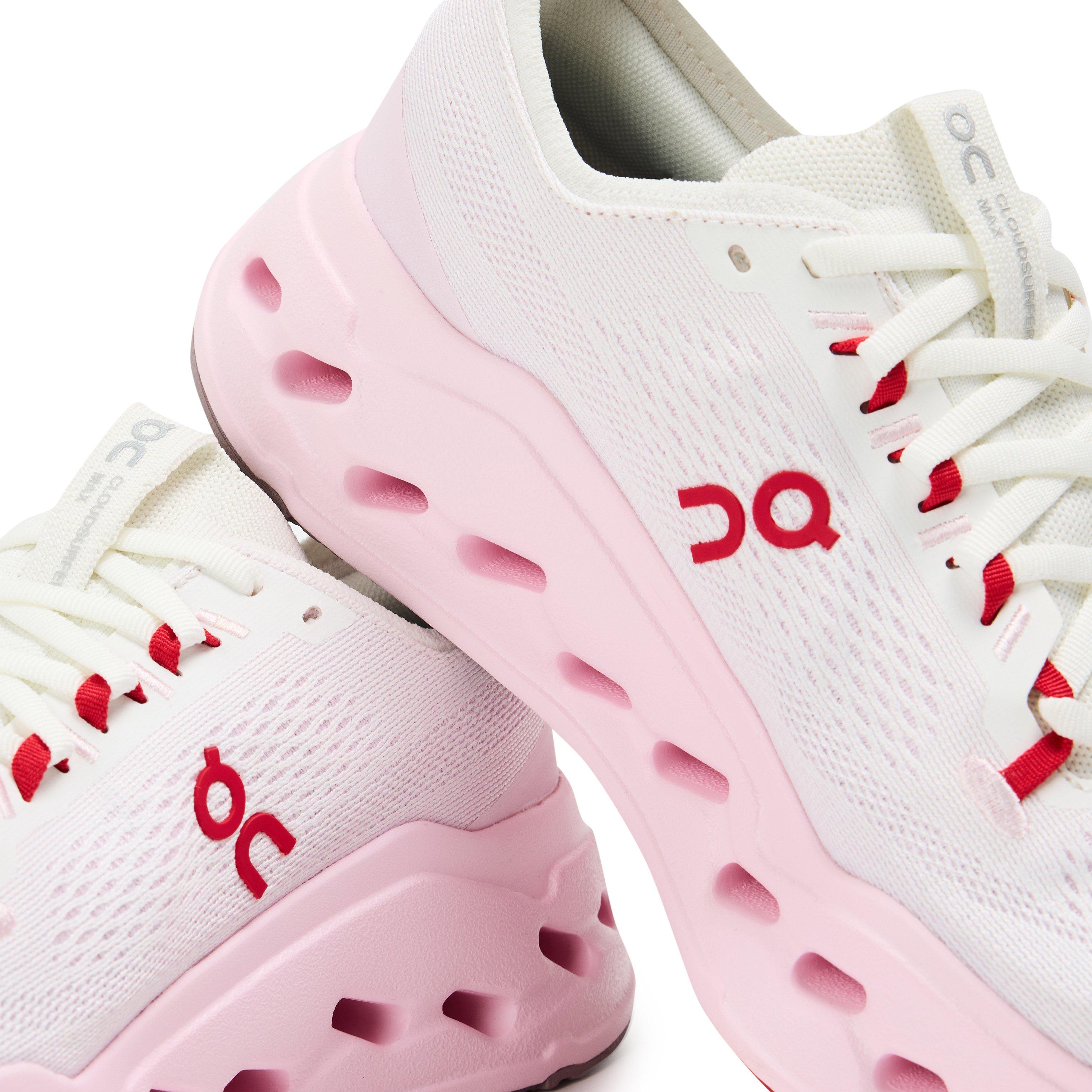 Ivory/Peony - On - Women's Cloudsurfer Max Road Running Shoes - 4
