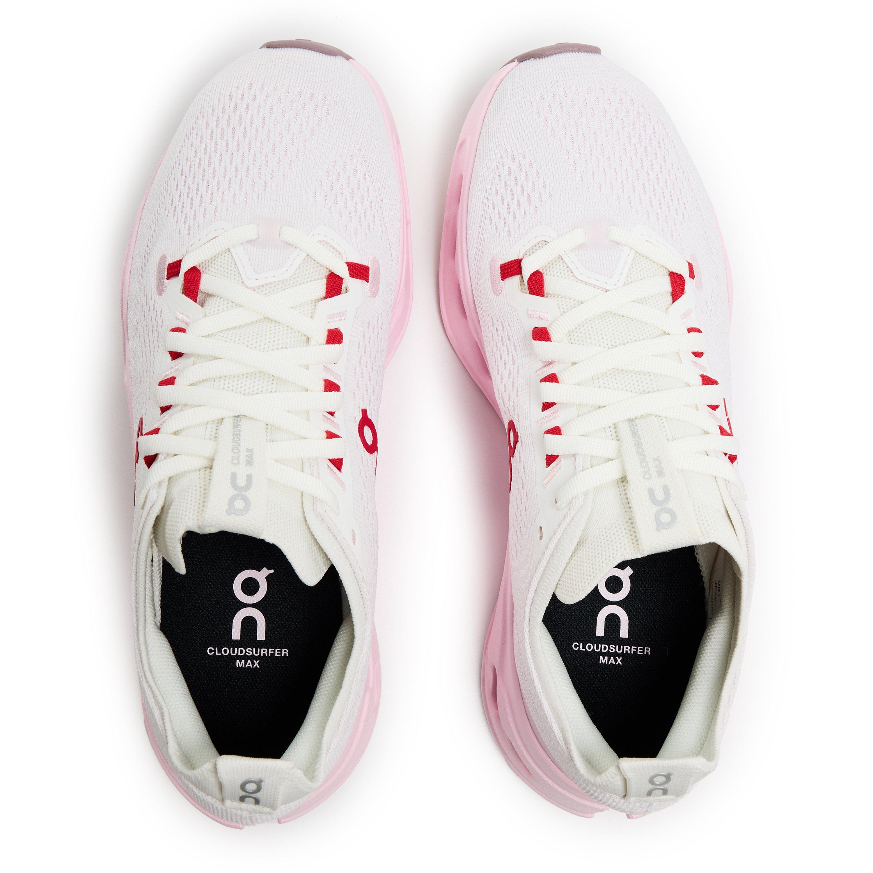 Ivory/Peony - On - Women's Cloudsurfer Max Road Running Shoes - 5