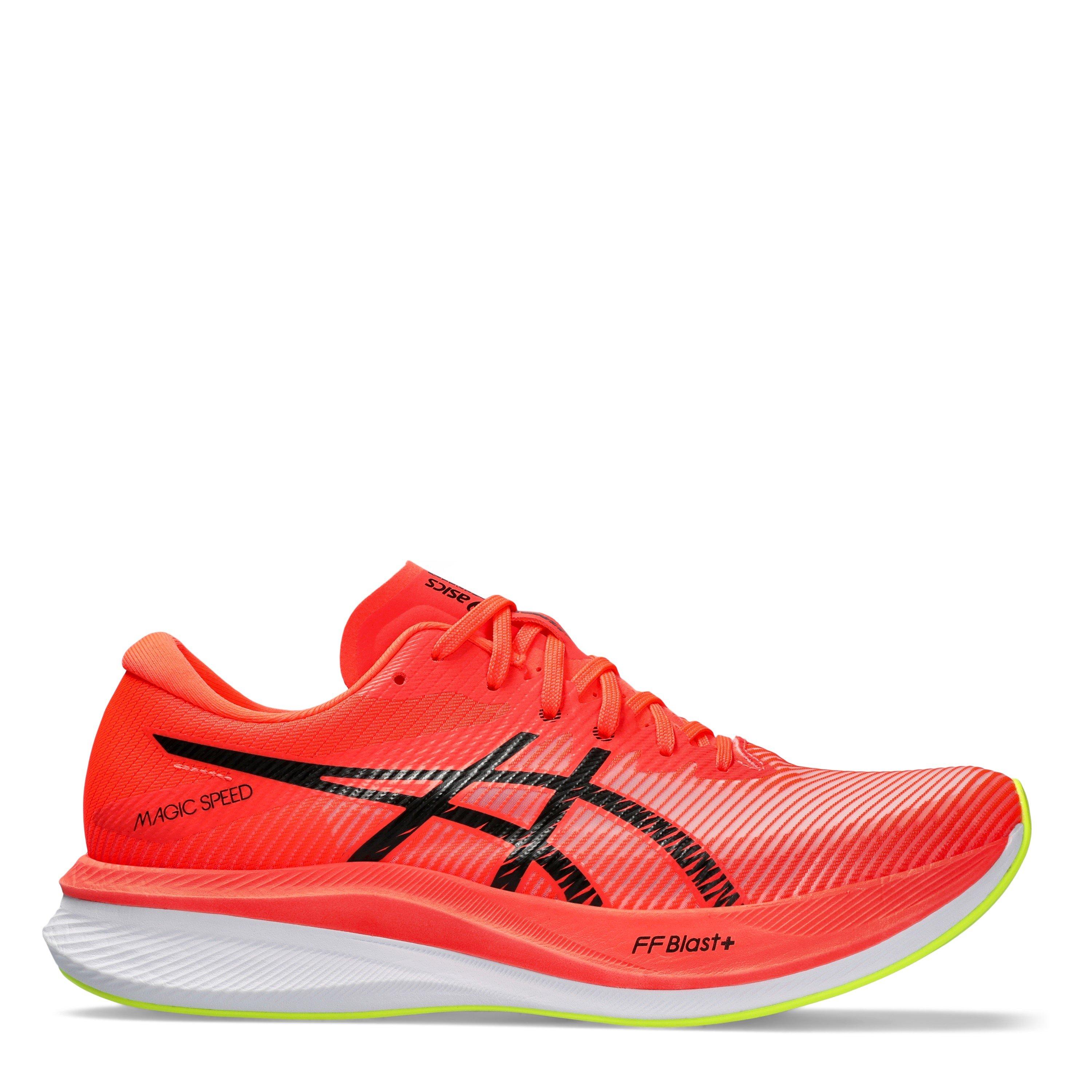 Asics mens red running shoes online