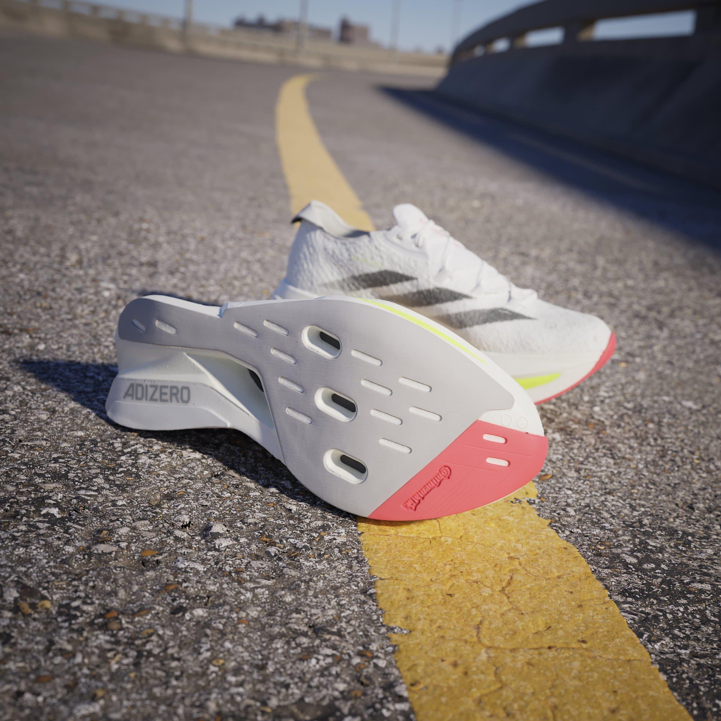 White/Black/Red - adidas - Kids' Everyday Neutral Road Running Shoes - 11