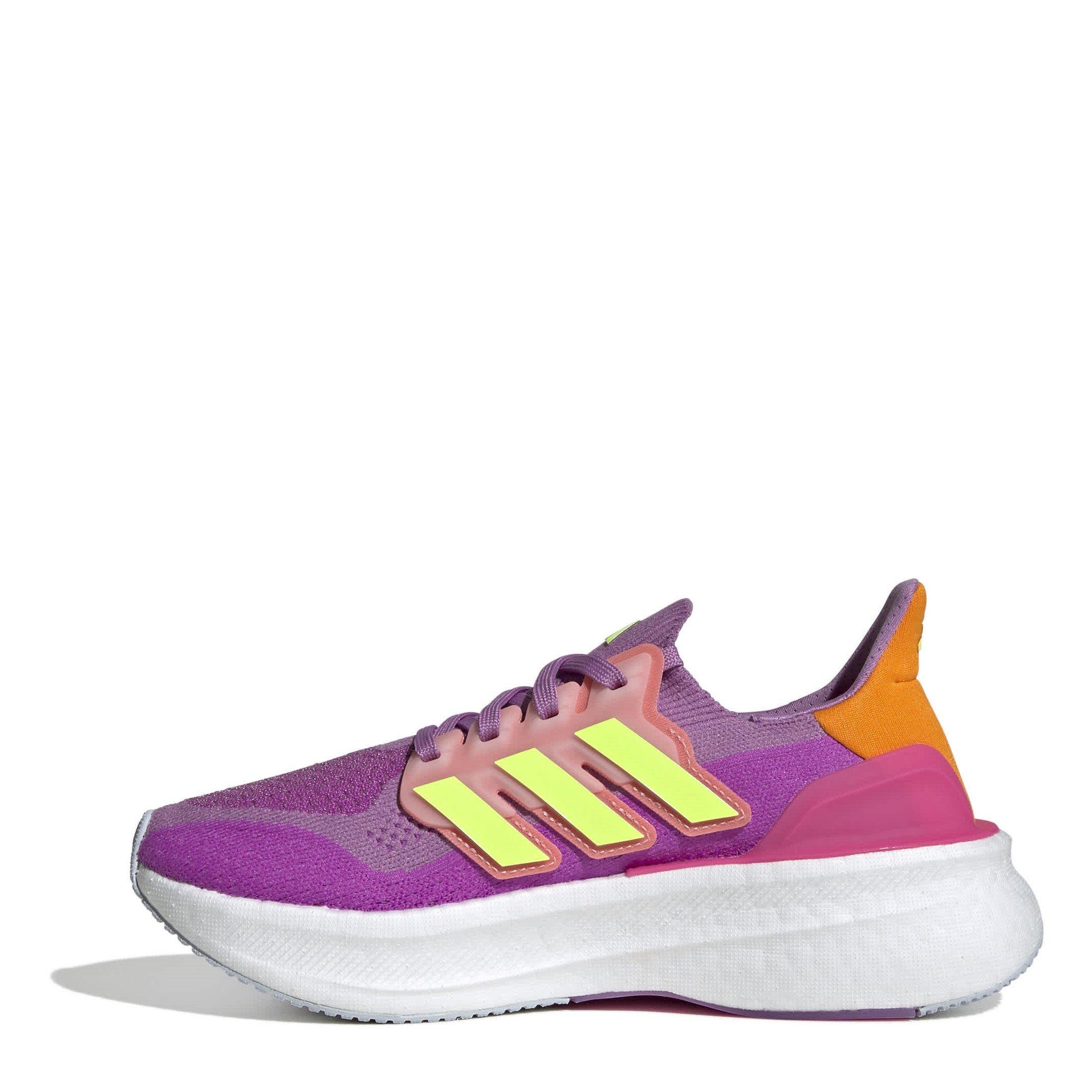 Purple/Lmn - adidas - Ultraboost 5 J Road Running Shoes Unisex Kids - 2