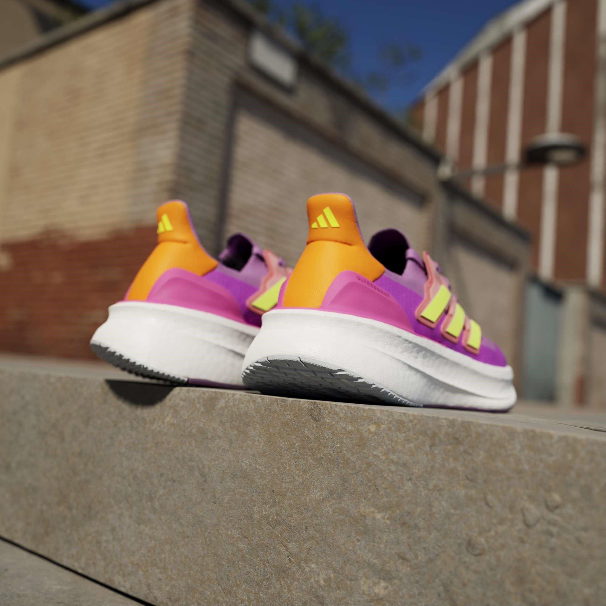 Purple/Lmn - adidas - Ultraboost 5 J Road Running Shoes Unisex Kids - 12