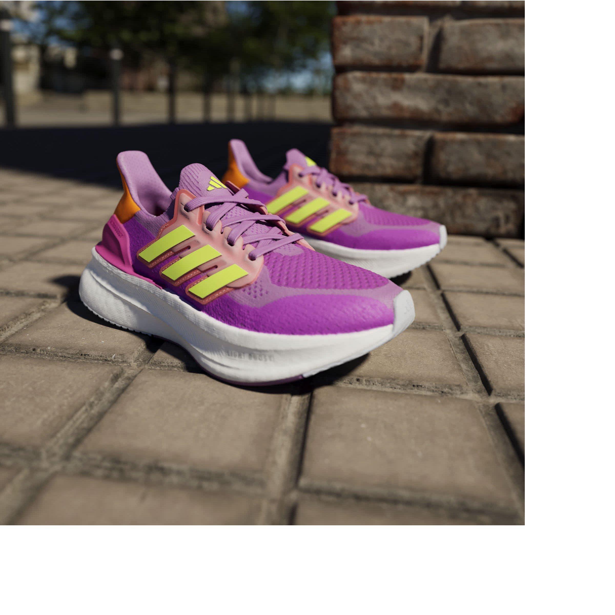 Purple/Lmn - adidas - Ultraboost 5 J Road Running Shoes Unisex Kids - 14