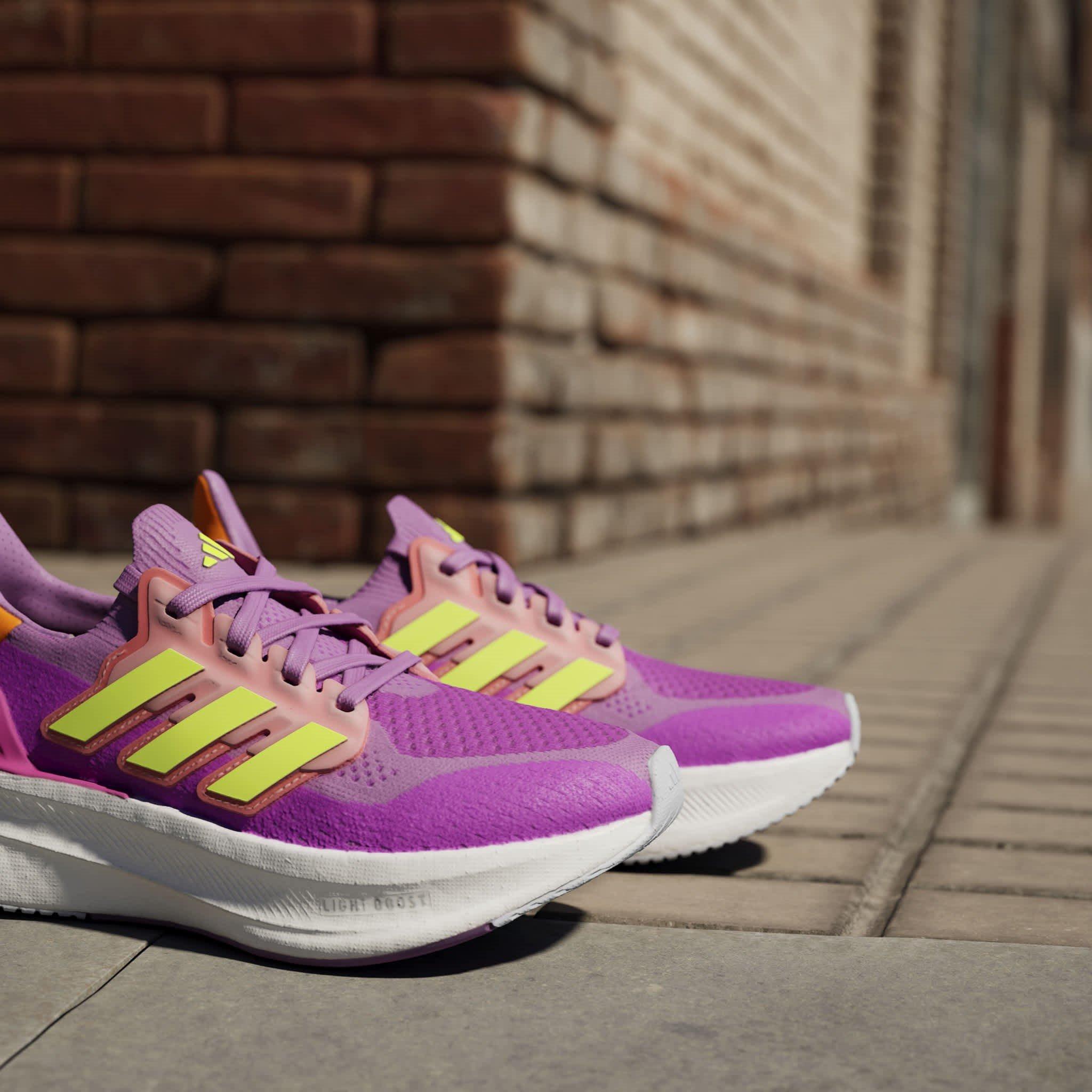 Purple/Lmn - adidas - Ultraboost 5 J Road Running Shoes Unisex Kids - 15