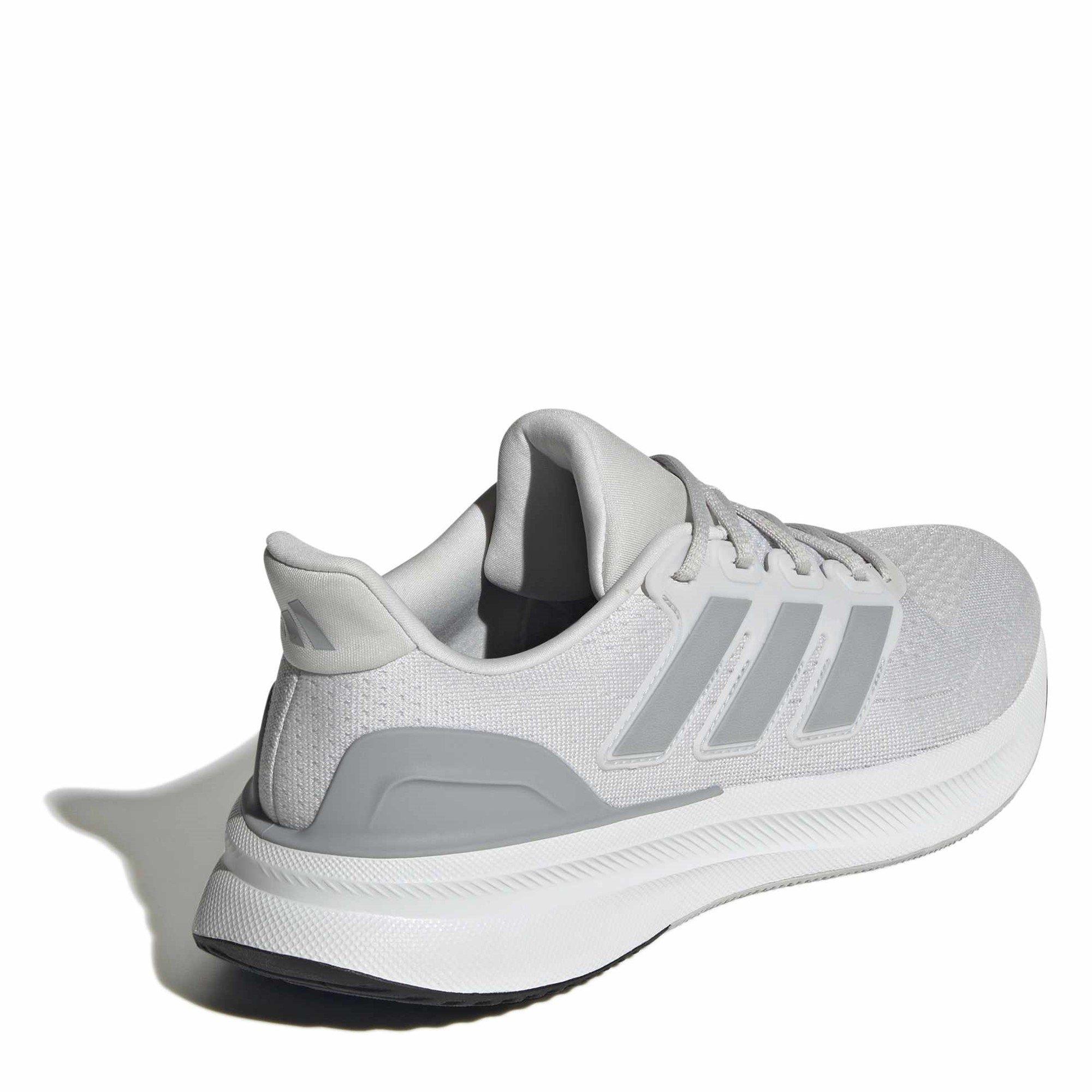 Grey/Slvr/White - adidas - Runfalcon+ 5 Road Running Shoes Mens - 4
