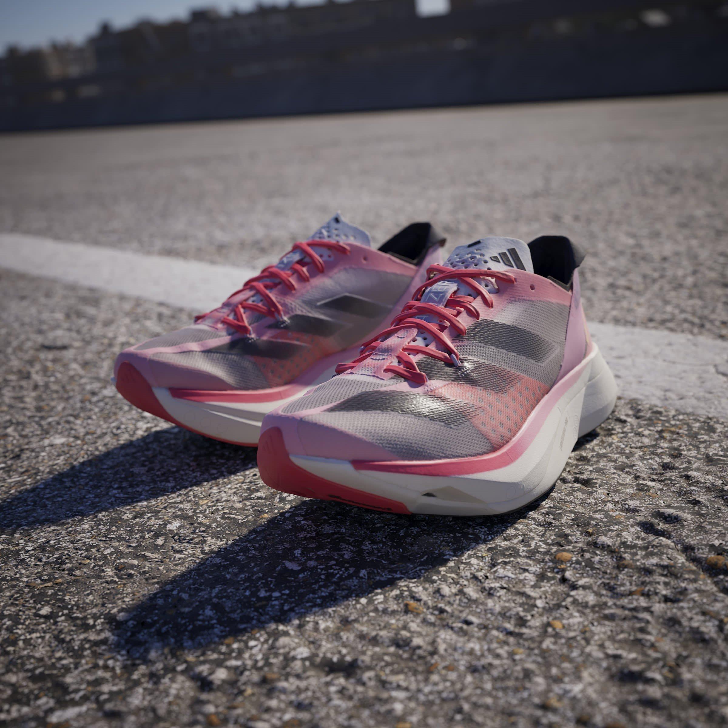 Pink Spark/Auro - adidas - Adizero Adios Pro Everyday Neutral Road Running Shoes - 16