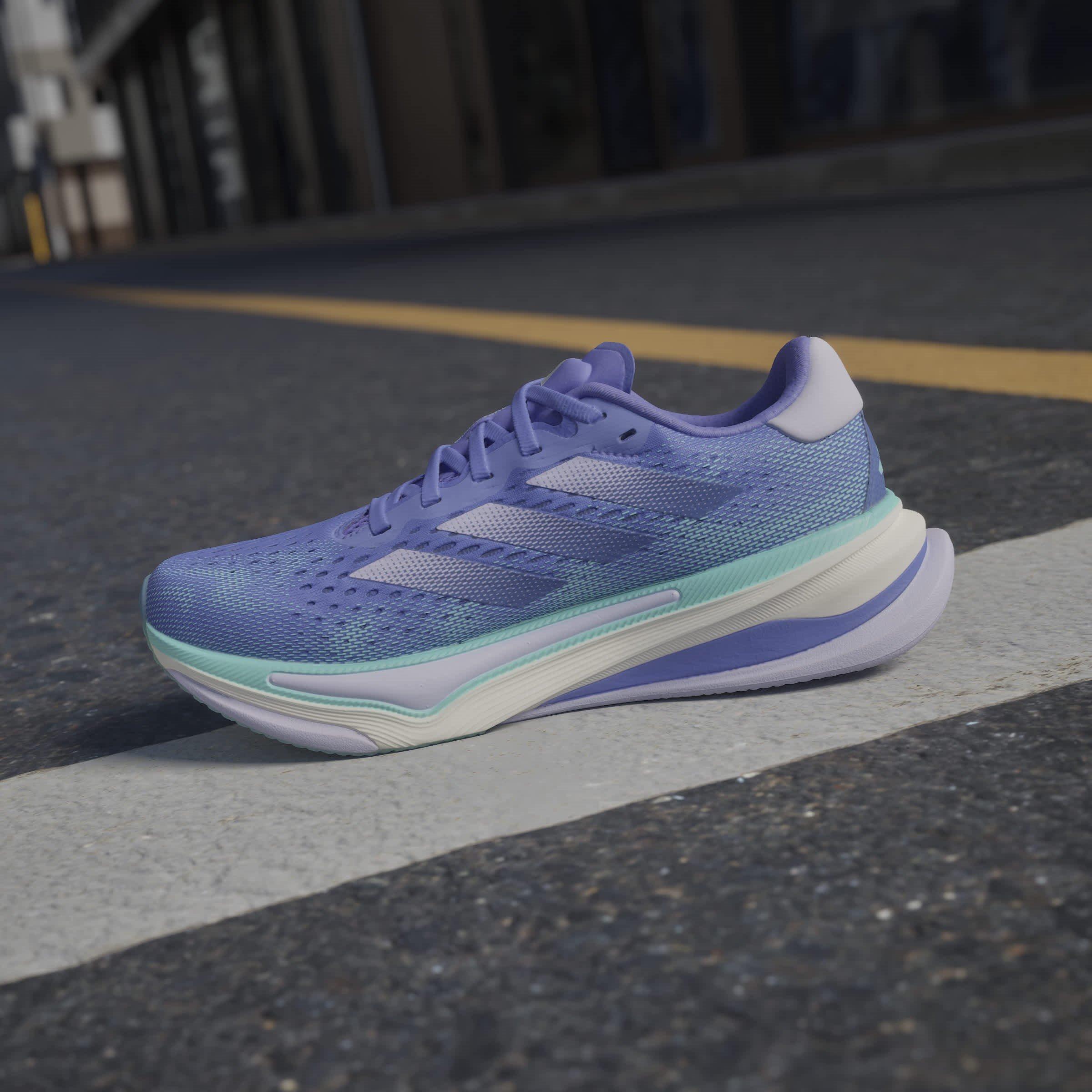 Cobalt Blue/Pur - adidas - Supernova Prima W Road Running Shoes Womens - 13