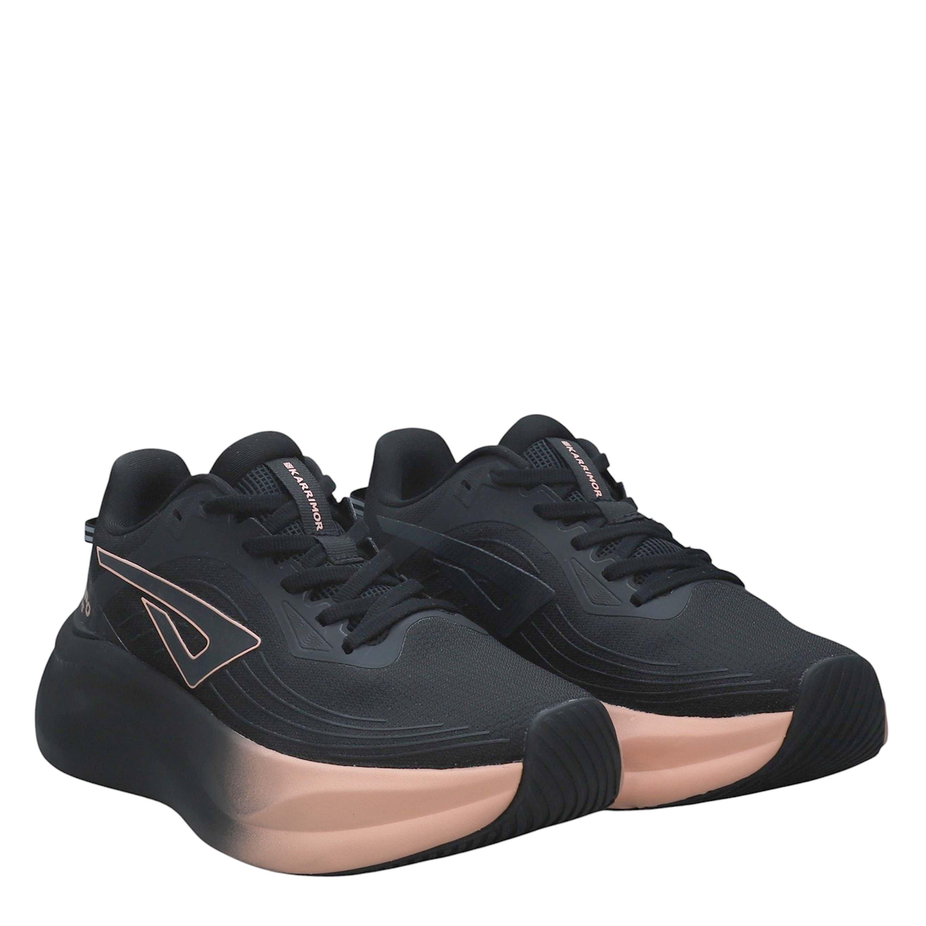 Black/Peach - Karrimor - Women's Tempo Plus Road Running Shoes - 3