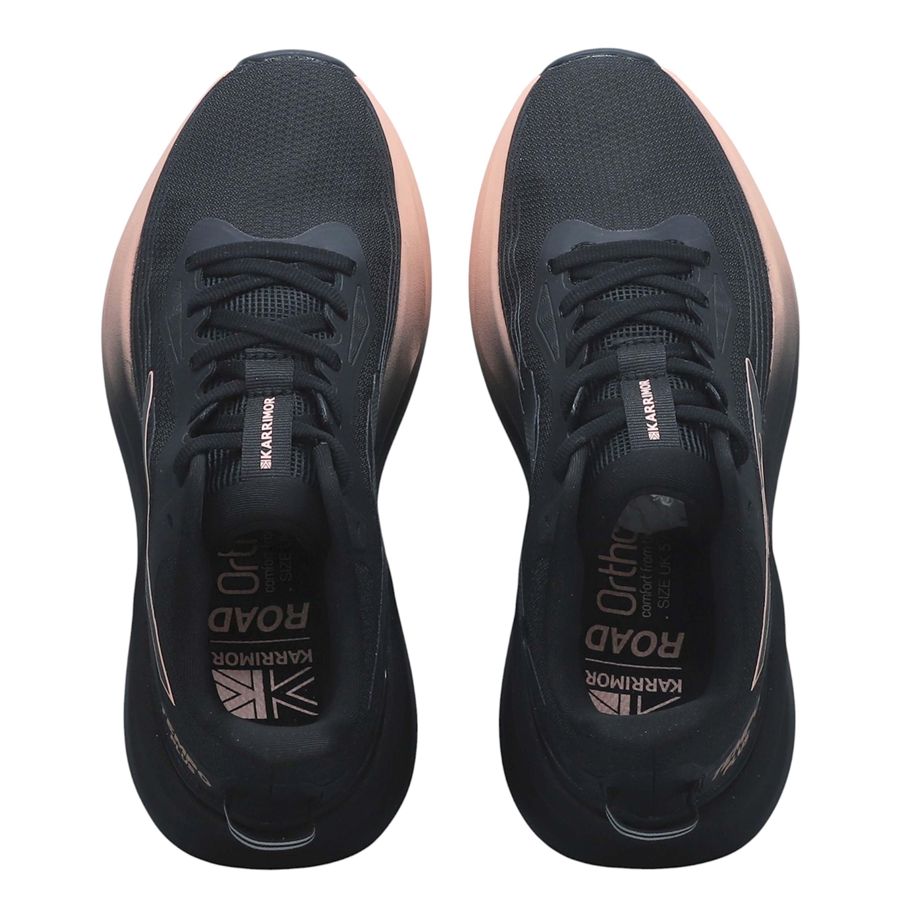 Black/Peach - Karrimor - Women's Tempo Plus Road Running Shoes - 5