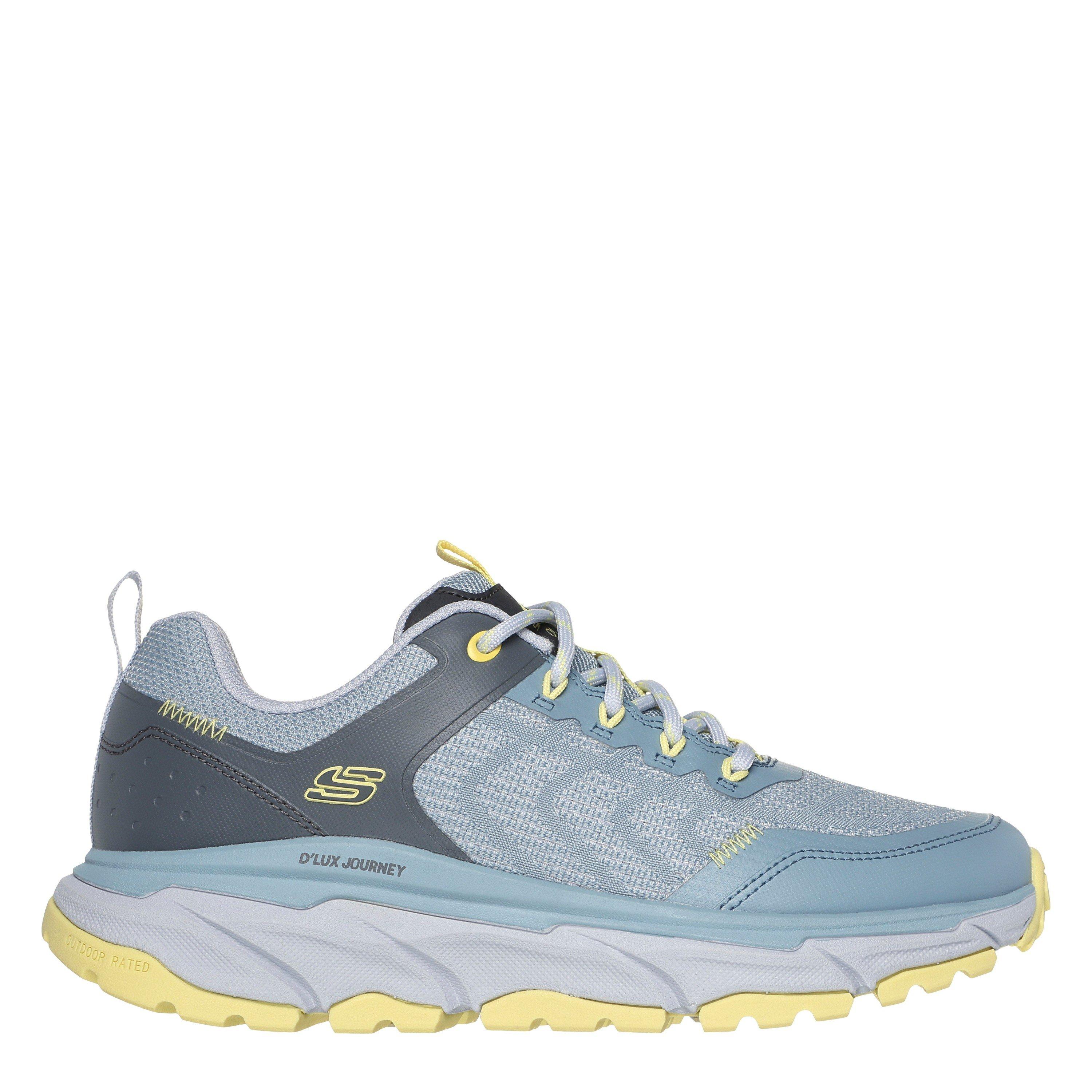 Blue/Yellow - Skechers - D Lux Journey Road Running Shoes Womens - 1