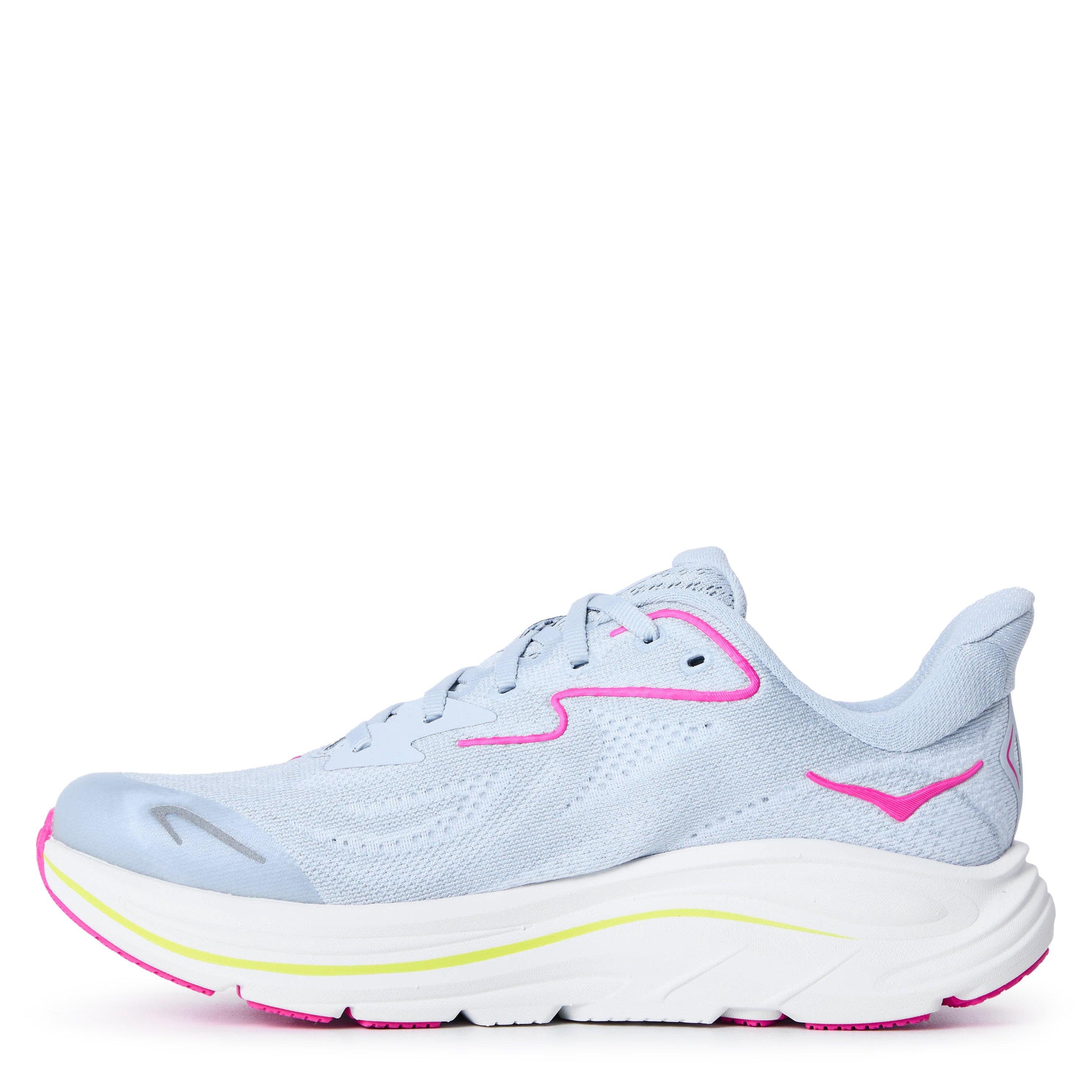 Grey Pink - Hoka - Kids' Clifton 10 Everyday Neutral Road Running Shoes - 2