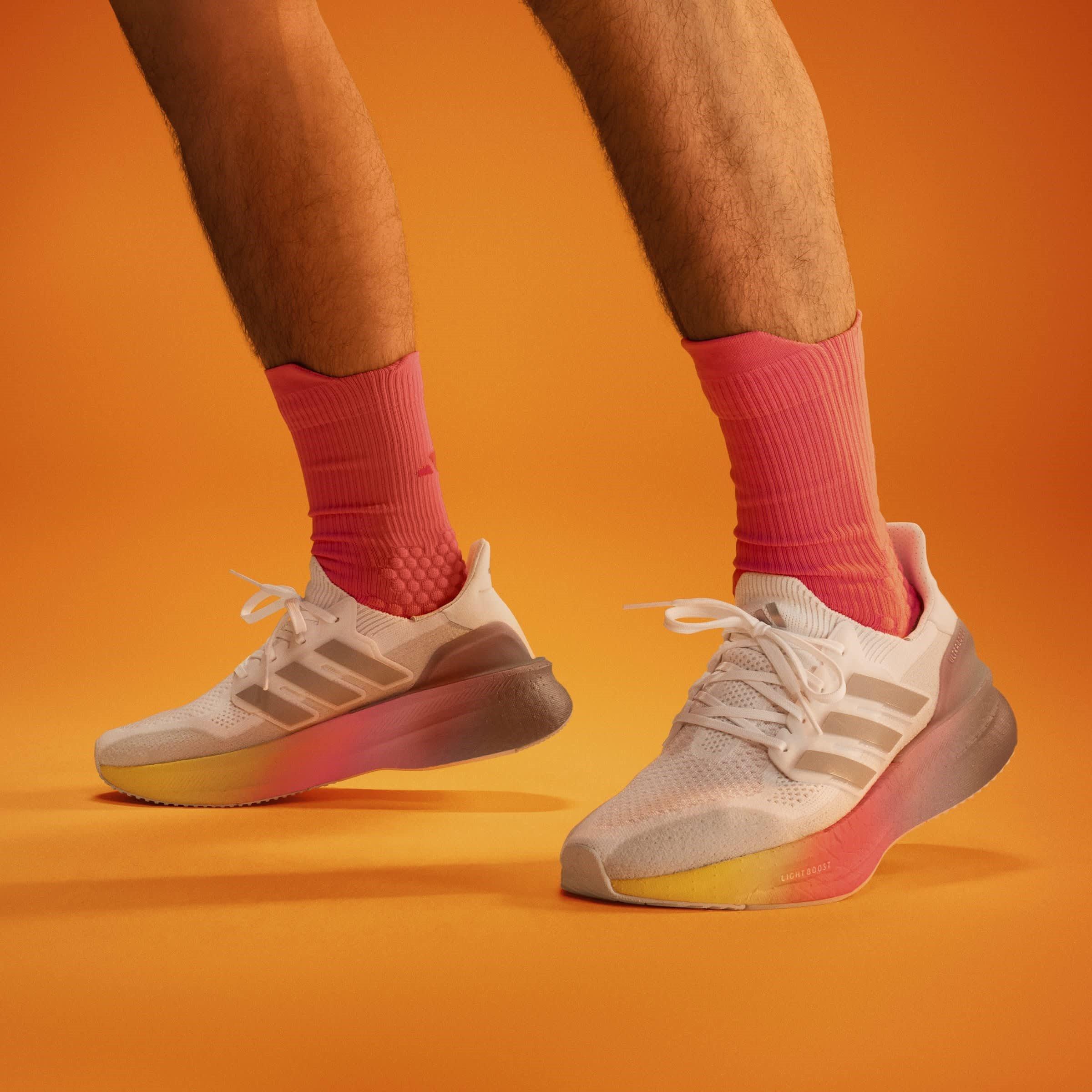 Ftwr White/Glor - adidas - Ultraboost 5 Road Running Shoes Mens - 10