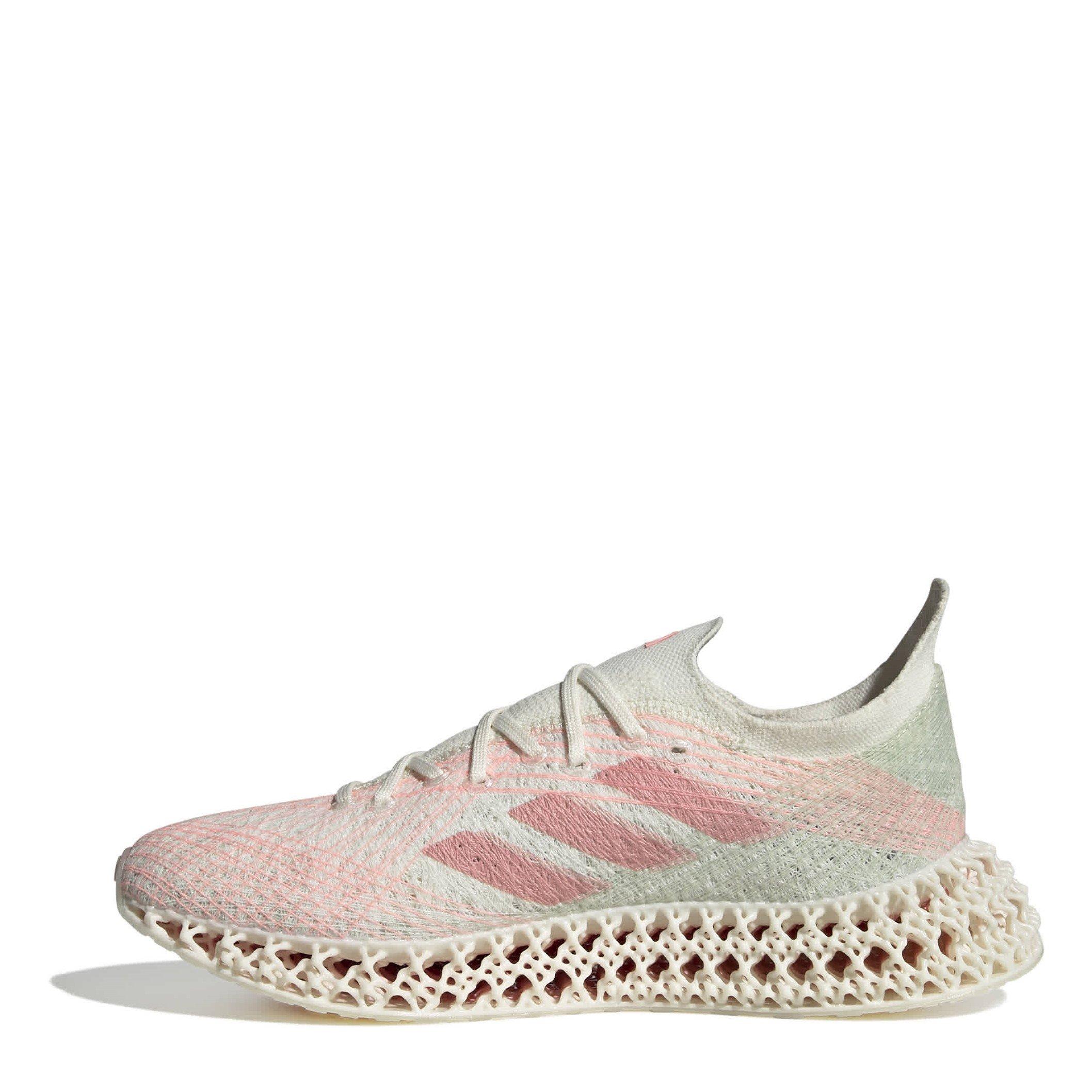 Off White/Pink - adidas - 4dfwd X Strung W Road Running Shoes Womens - 2