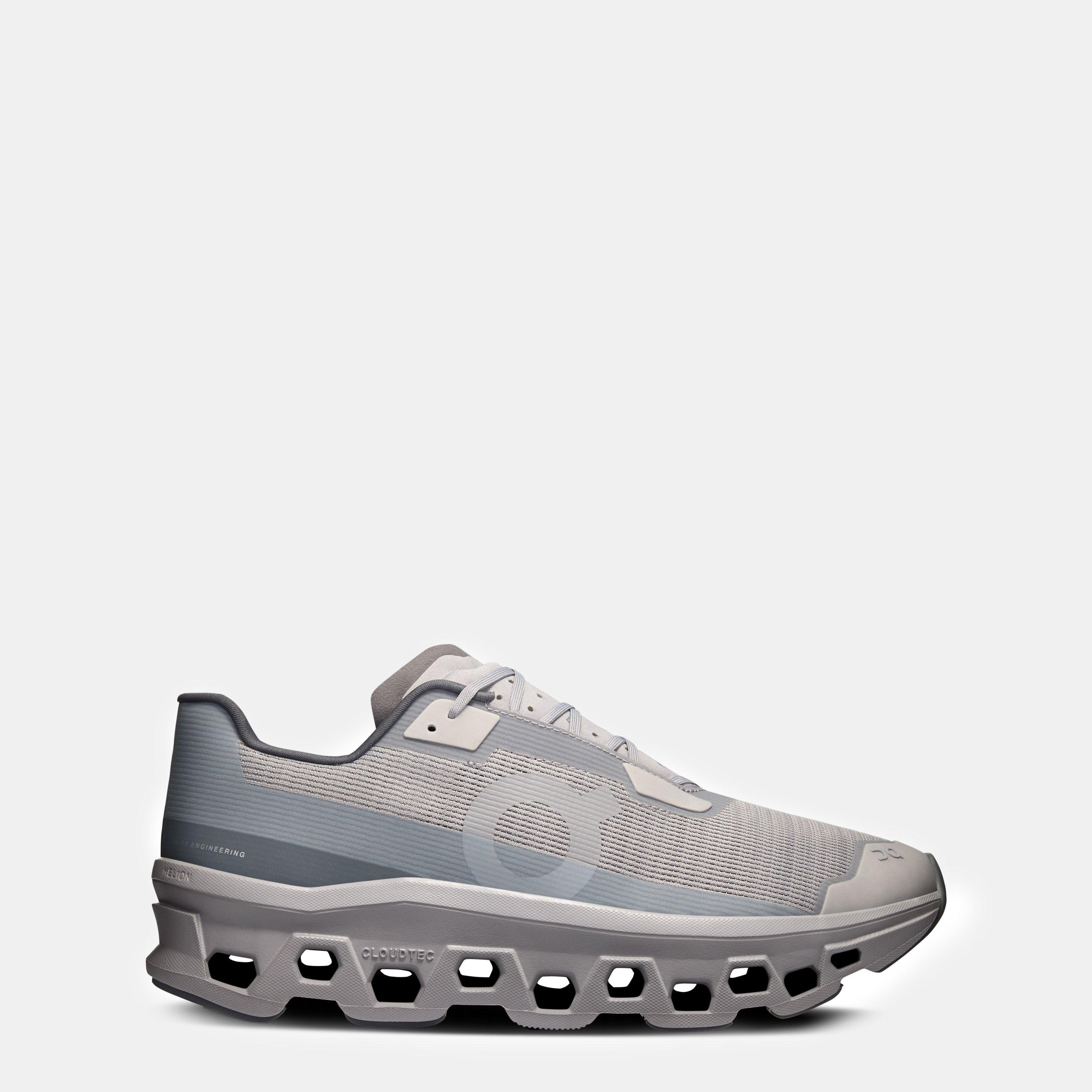 On Mens Cloudmonster Void Running Shoes - Grey - Size 7 (40.5)